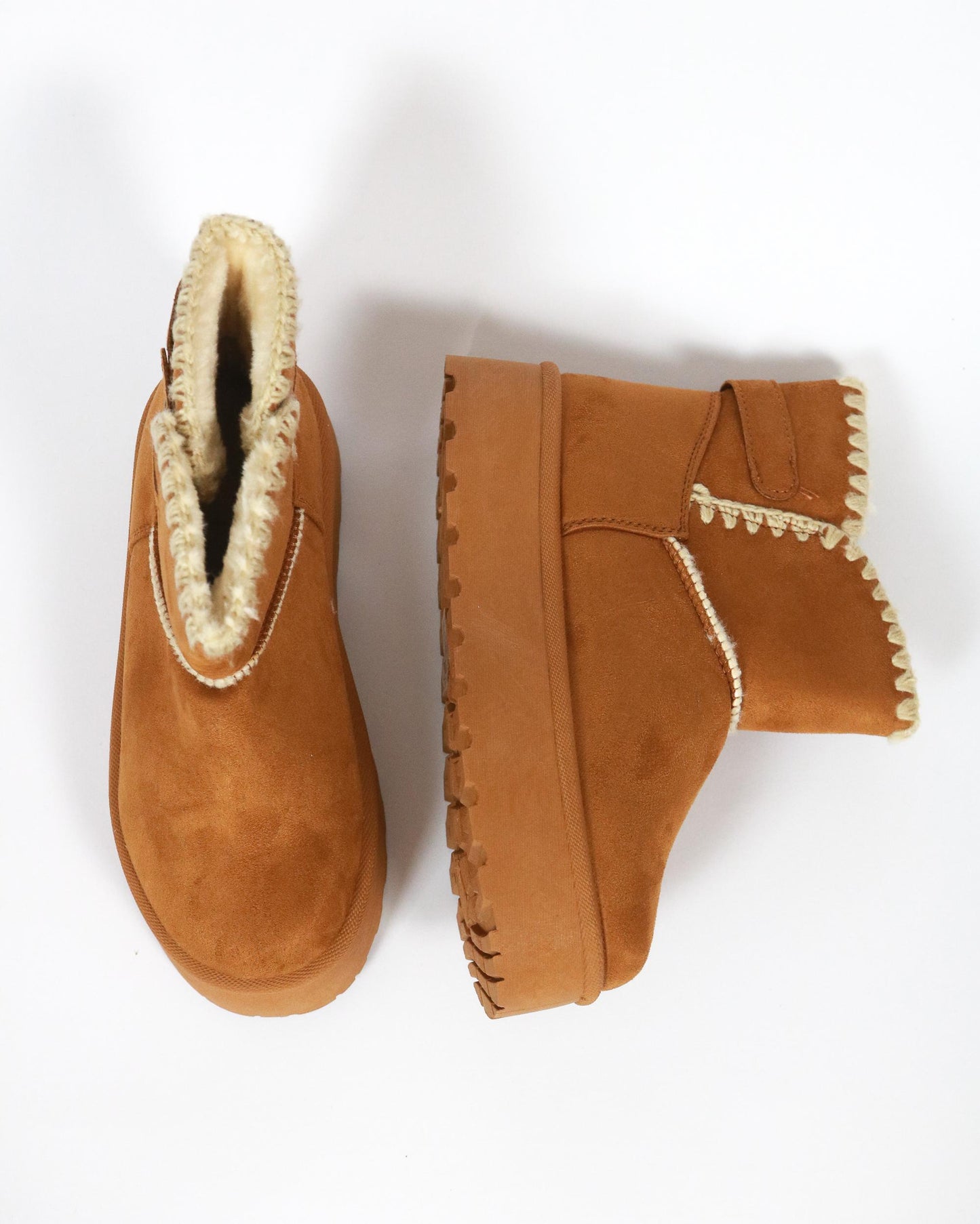 STIVALETTO MAMMUT BORDO LANA CAMEL