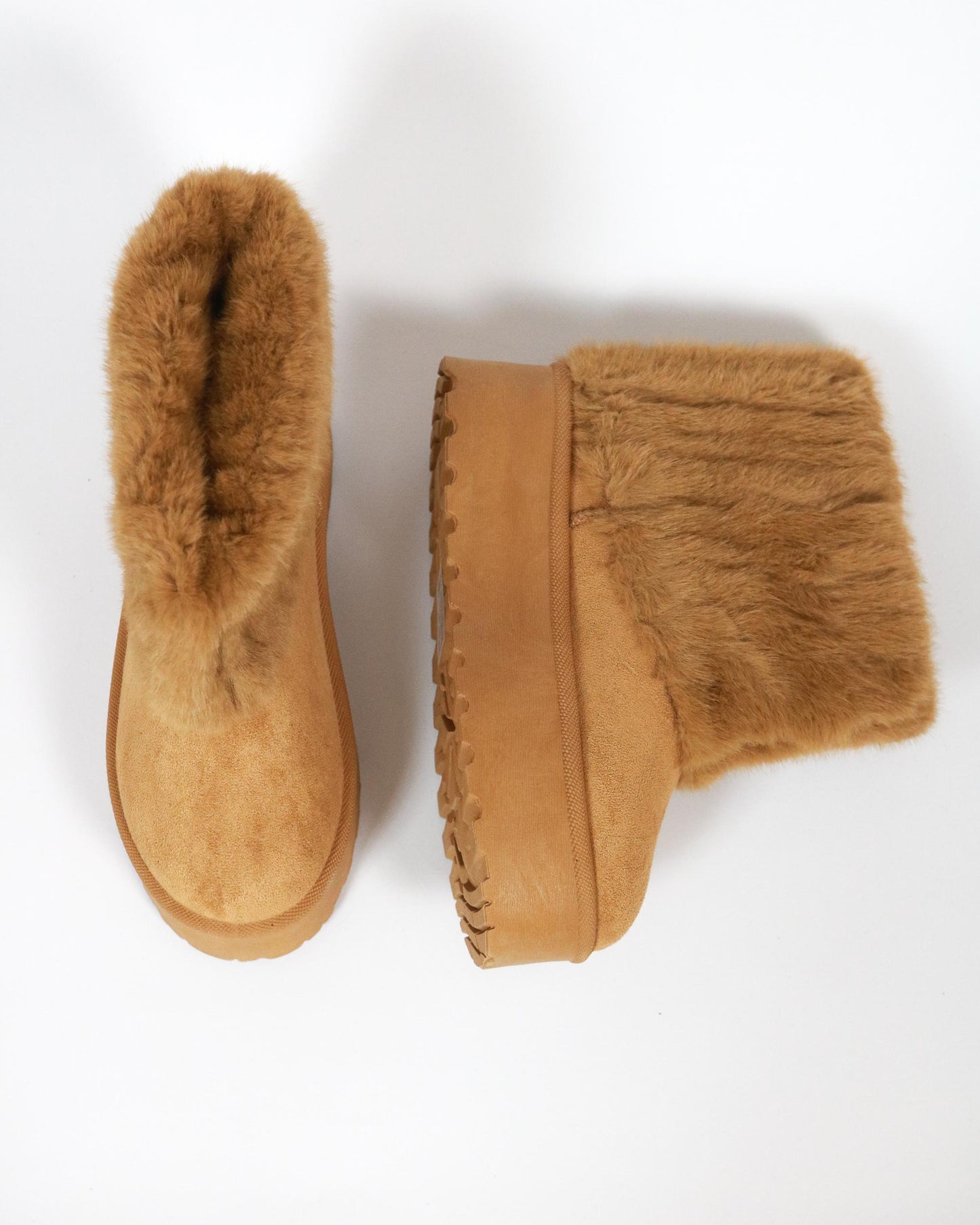 STIVALETTO MAMMUT RISVOLTATO CAMEL