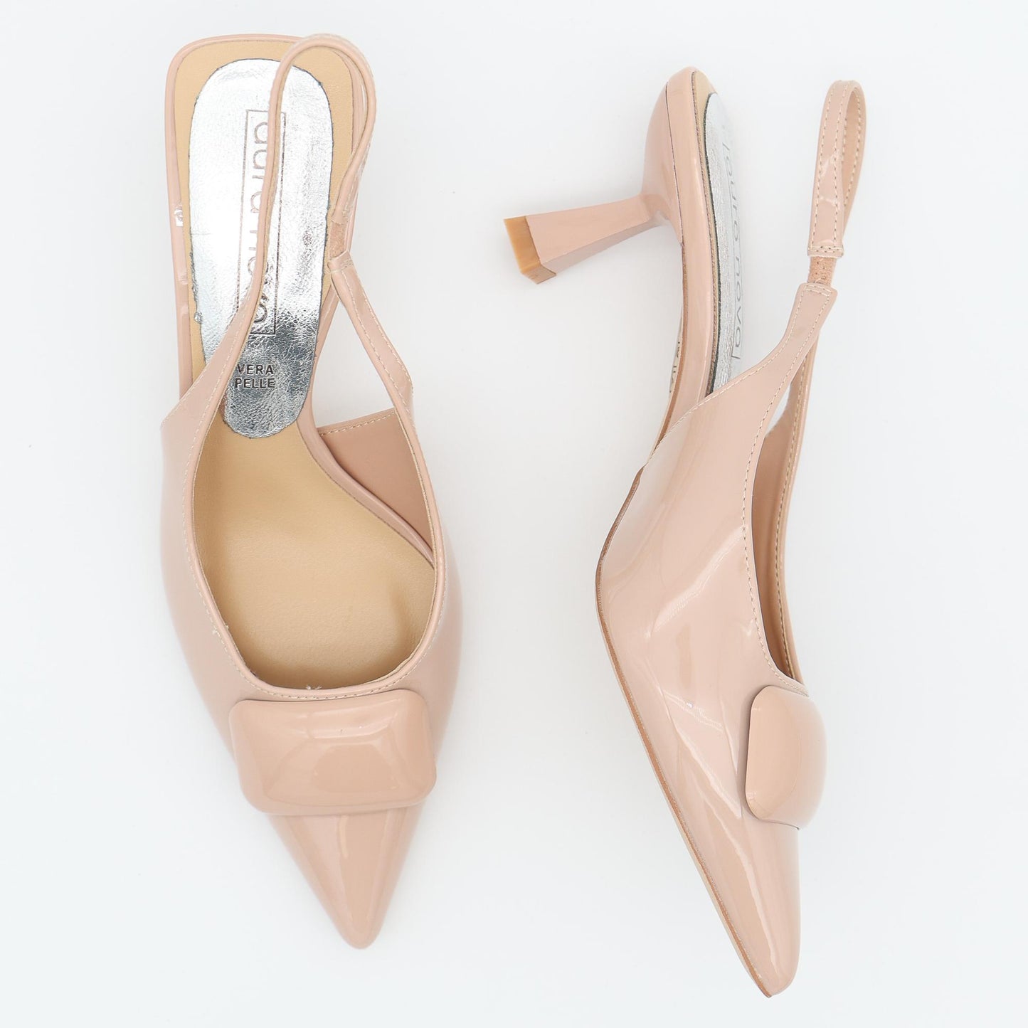 SLINGBACK SQUARE NUDE