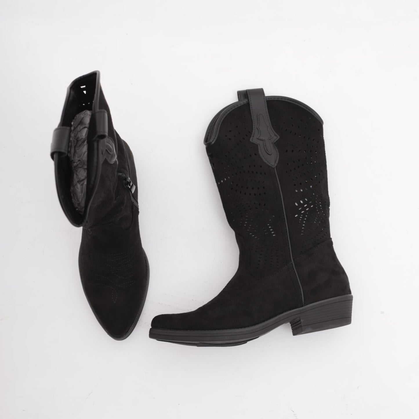 TEXANO TRAFORATO FLAT NERO