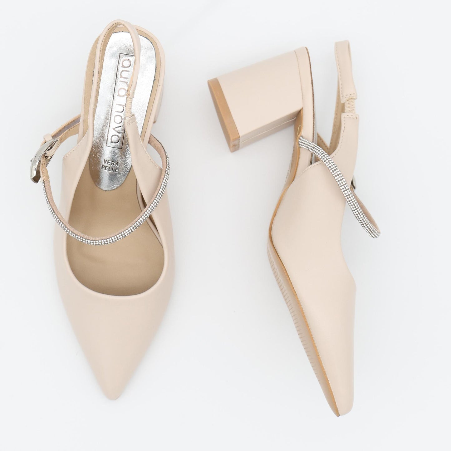 SLINGBACK BRILLANTINI BEIGE