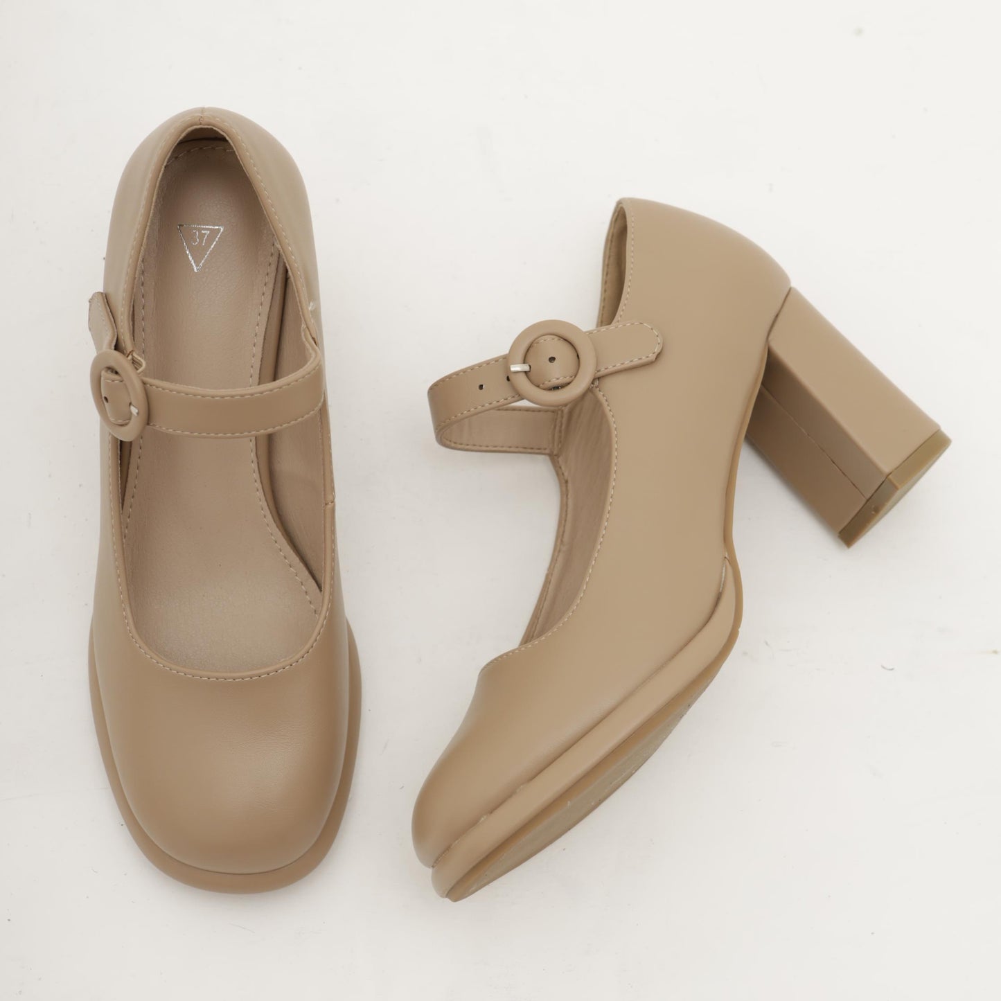 MARY JANE PLATEAU BEIGE