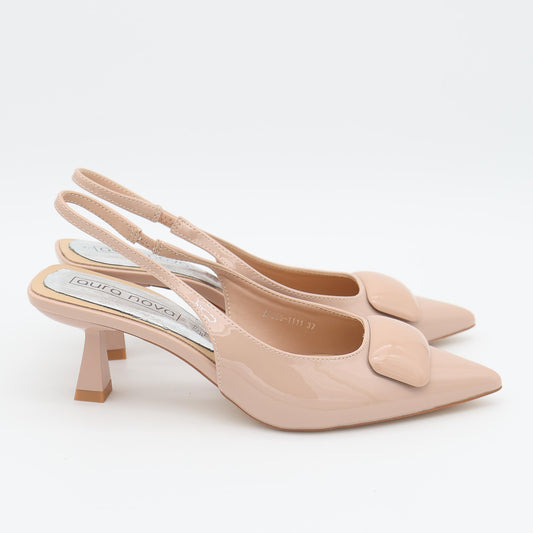 SLINGBACK SQUARE NUDE