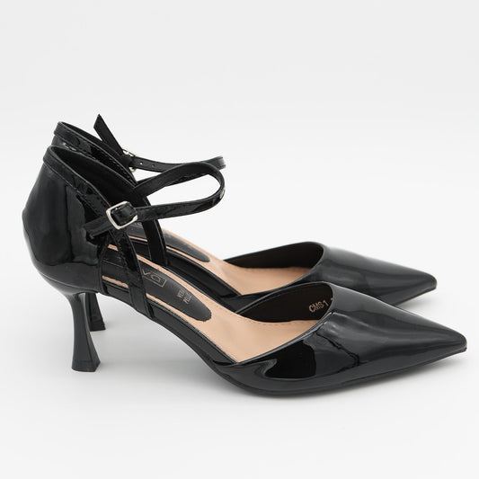 DECOLLETE D'ORSAY TACCO NERO