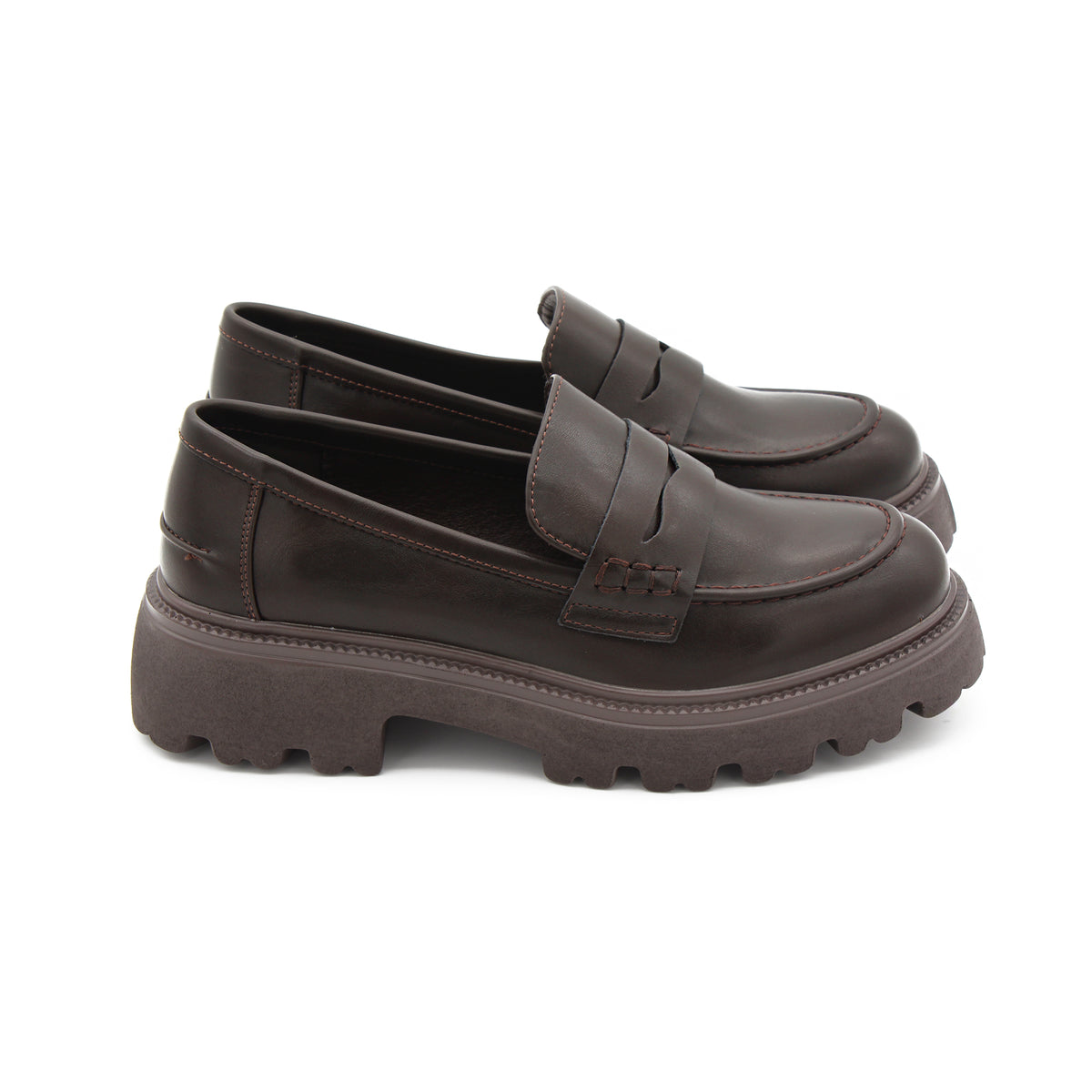 MOCASSINI CHUNKY DONNA MARRONE 