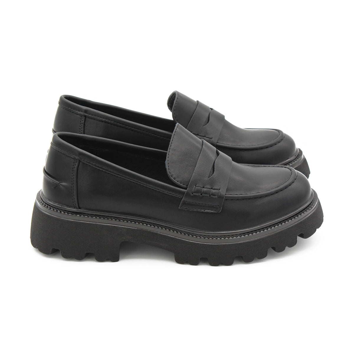 MOCASSINI CHUNKY DONNA NERO 