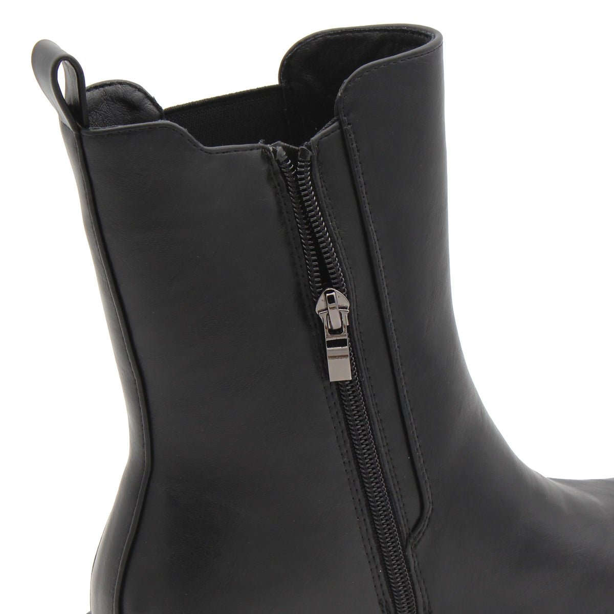 STIVALETTO PLATFORM CON ELASTICO NERO 