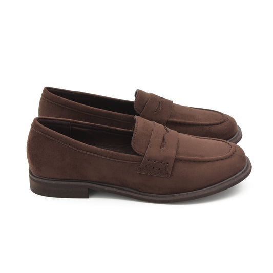 MOCASSINO SCAMOSCIATO MARRONE 