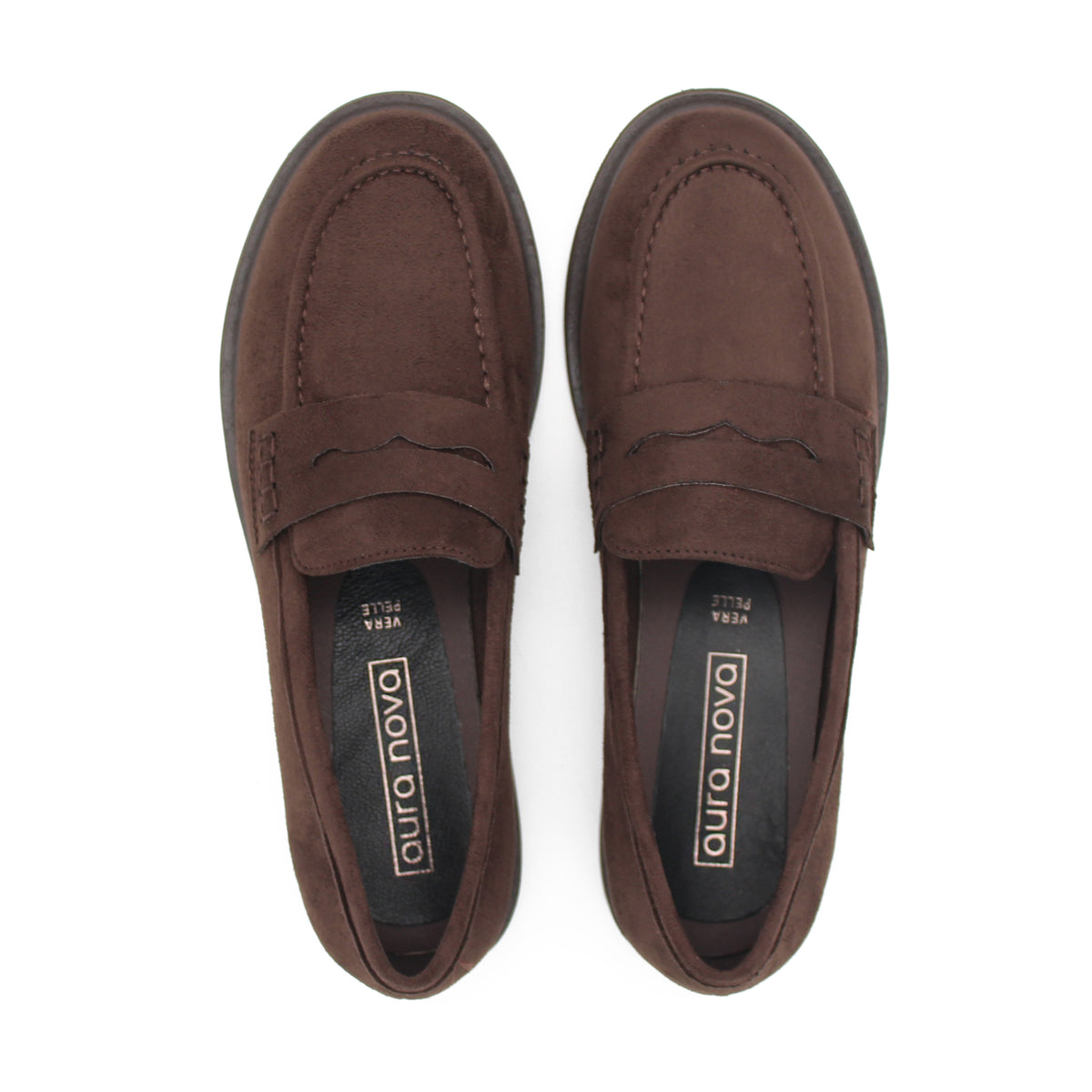 MOCASSINO SCAMOSCIATO MARRONE 