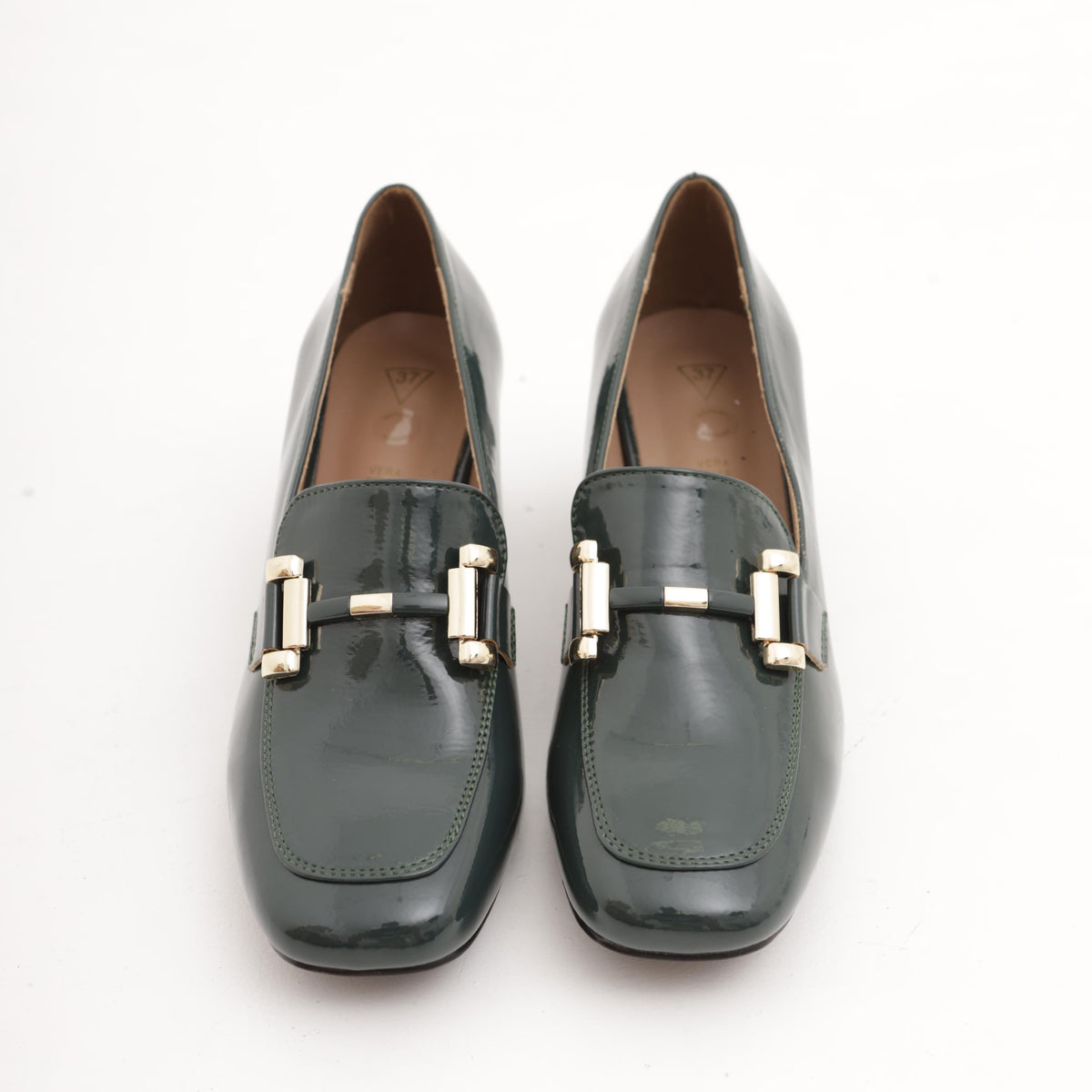 MOCASSINO TACCO MORSETTO GOLD VERDE 