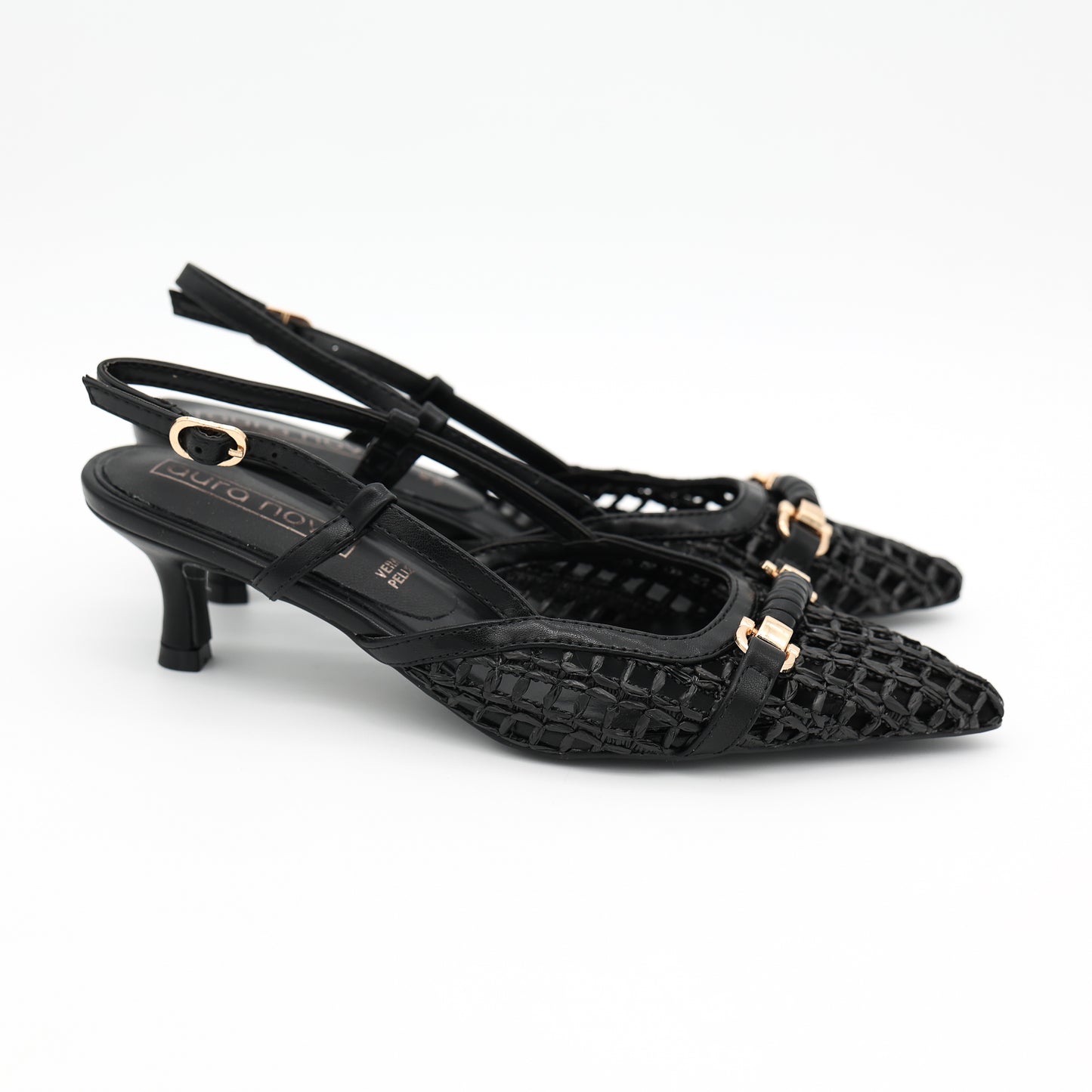 SLINGBACK RETE MORSETTO NERO