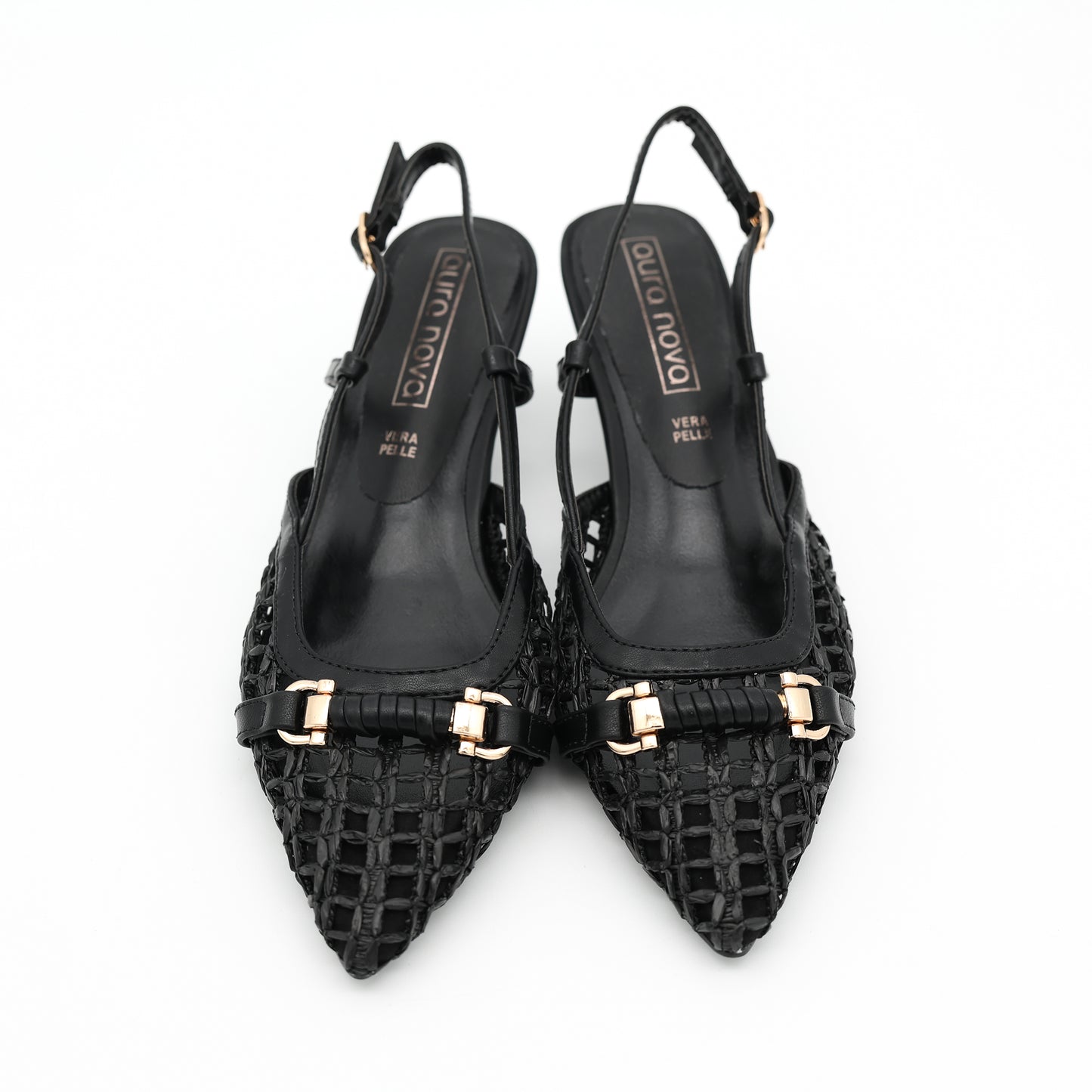 SLINGBACK RETE MORSETTO NERO