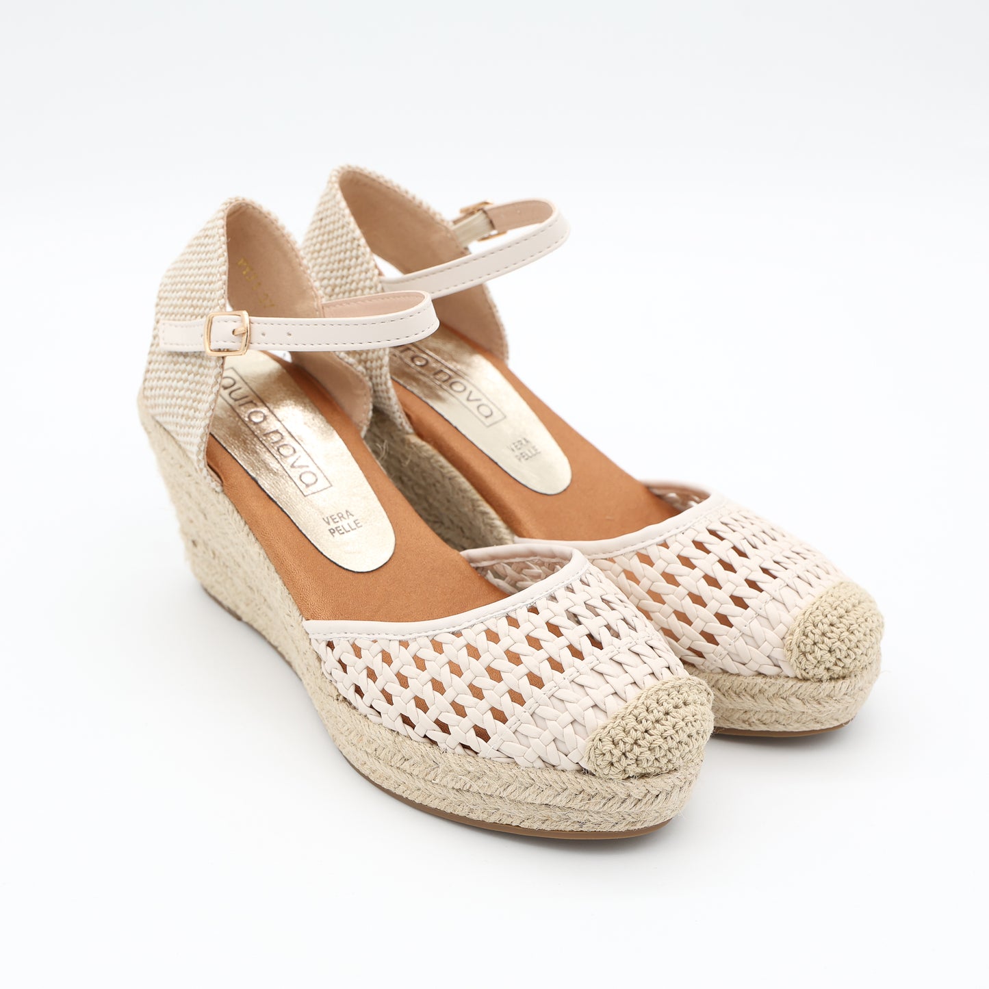 SANDALO CORDA ZEPPA CROCHET BEIGE