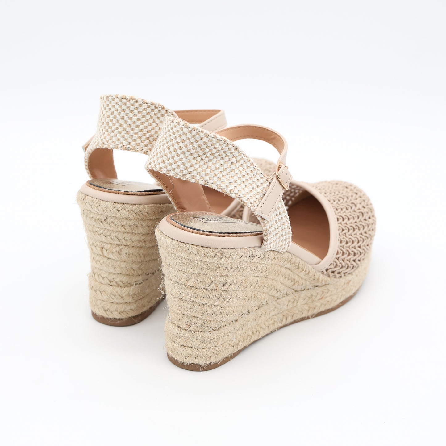 SANDALO CORDA ZEPPA IN RETE BEIGE