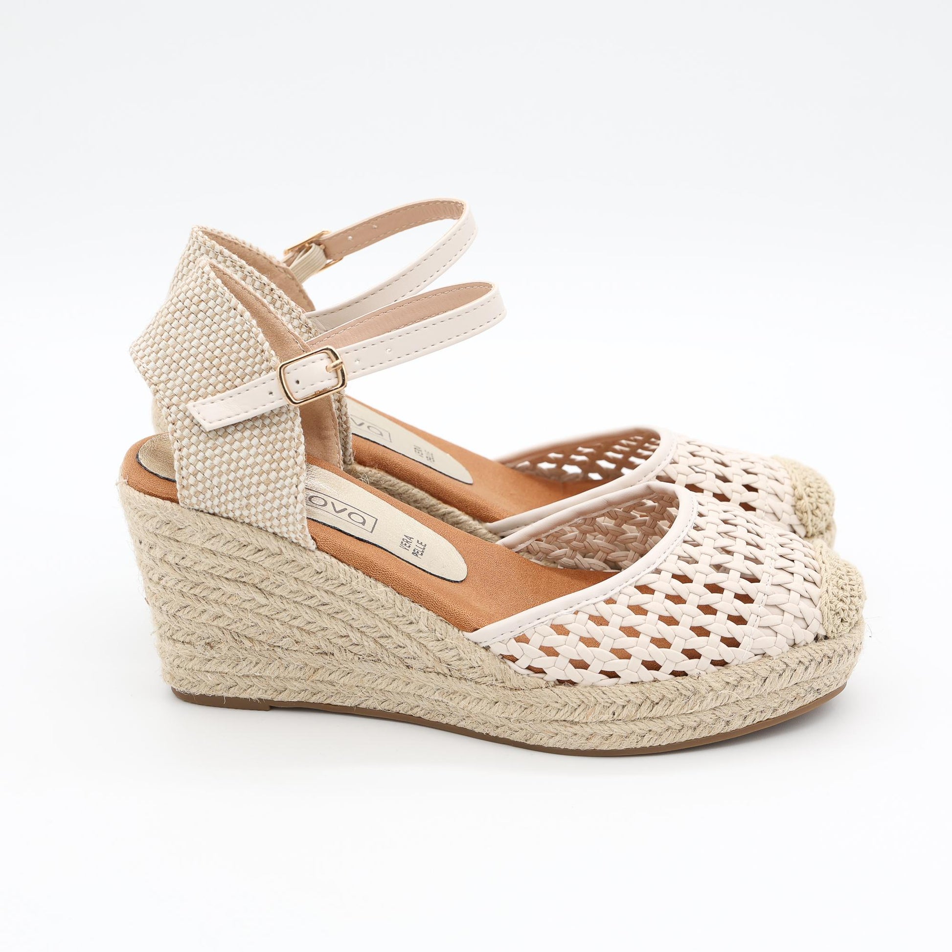 SANDALO CORDA ZEPPA CROCHET BEIGE 