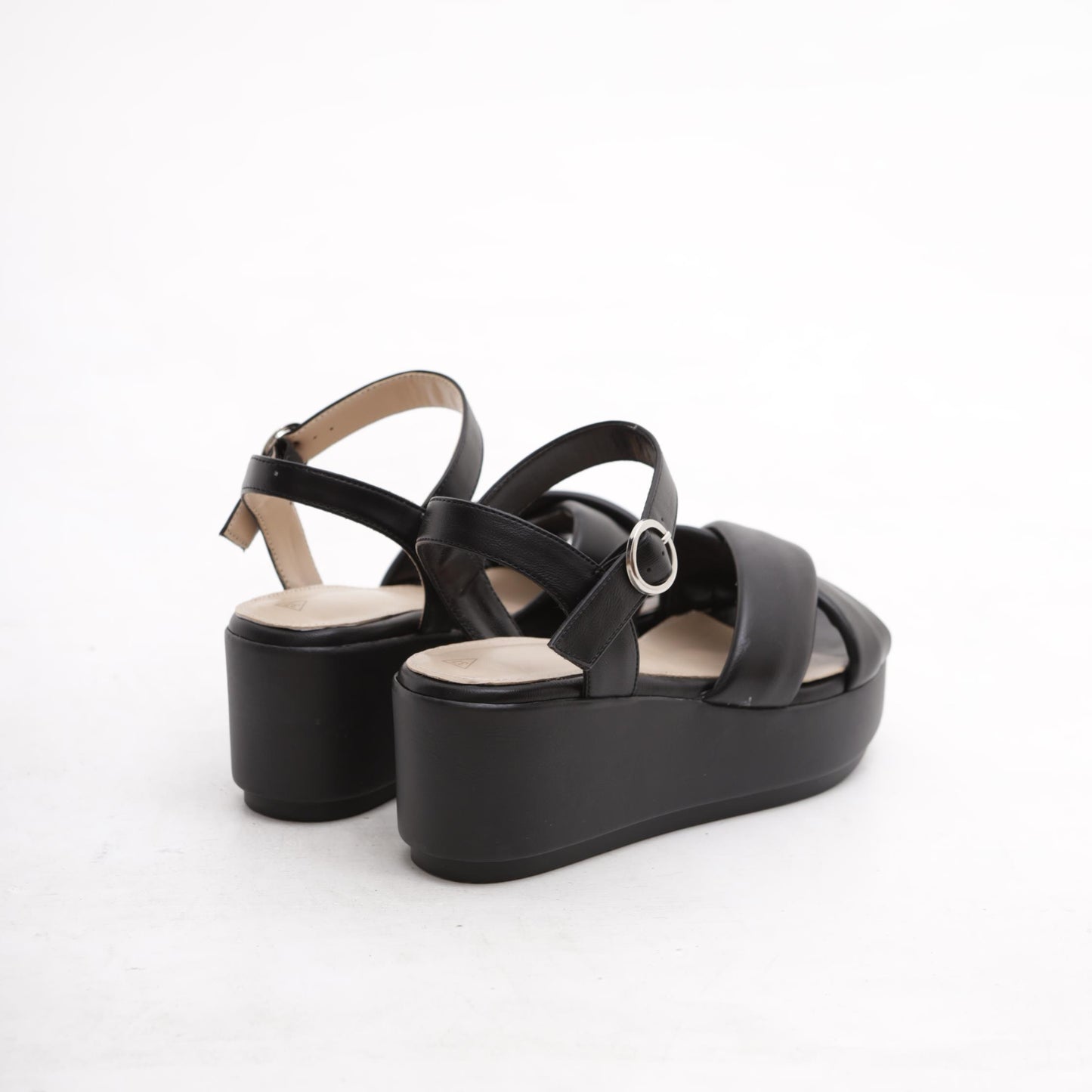 SANDALO ZEPPA INCROCIO NERO 