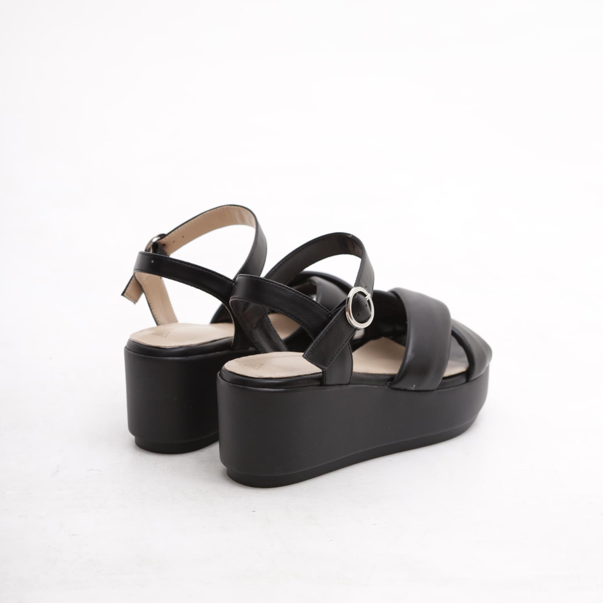 SANDALO ZEPPA INCROCIO NERO 