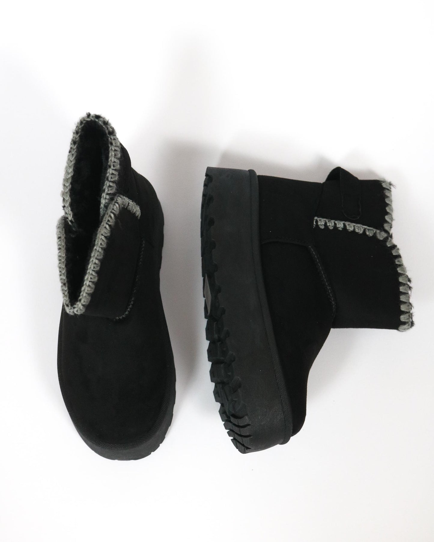 STIVALETTO MAMMUT BORDO LANA NERO 