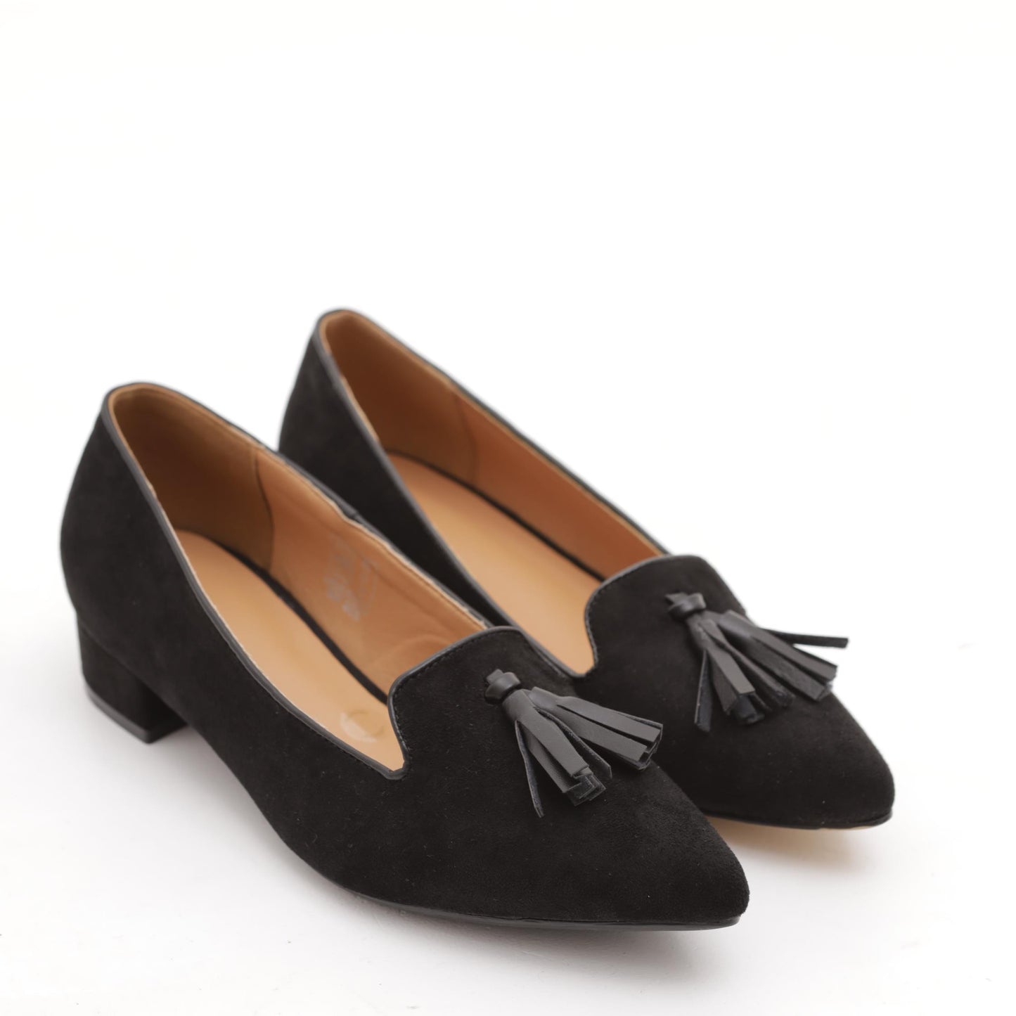 DECOLLETE' BASSA NAPPINE NERO 