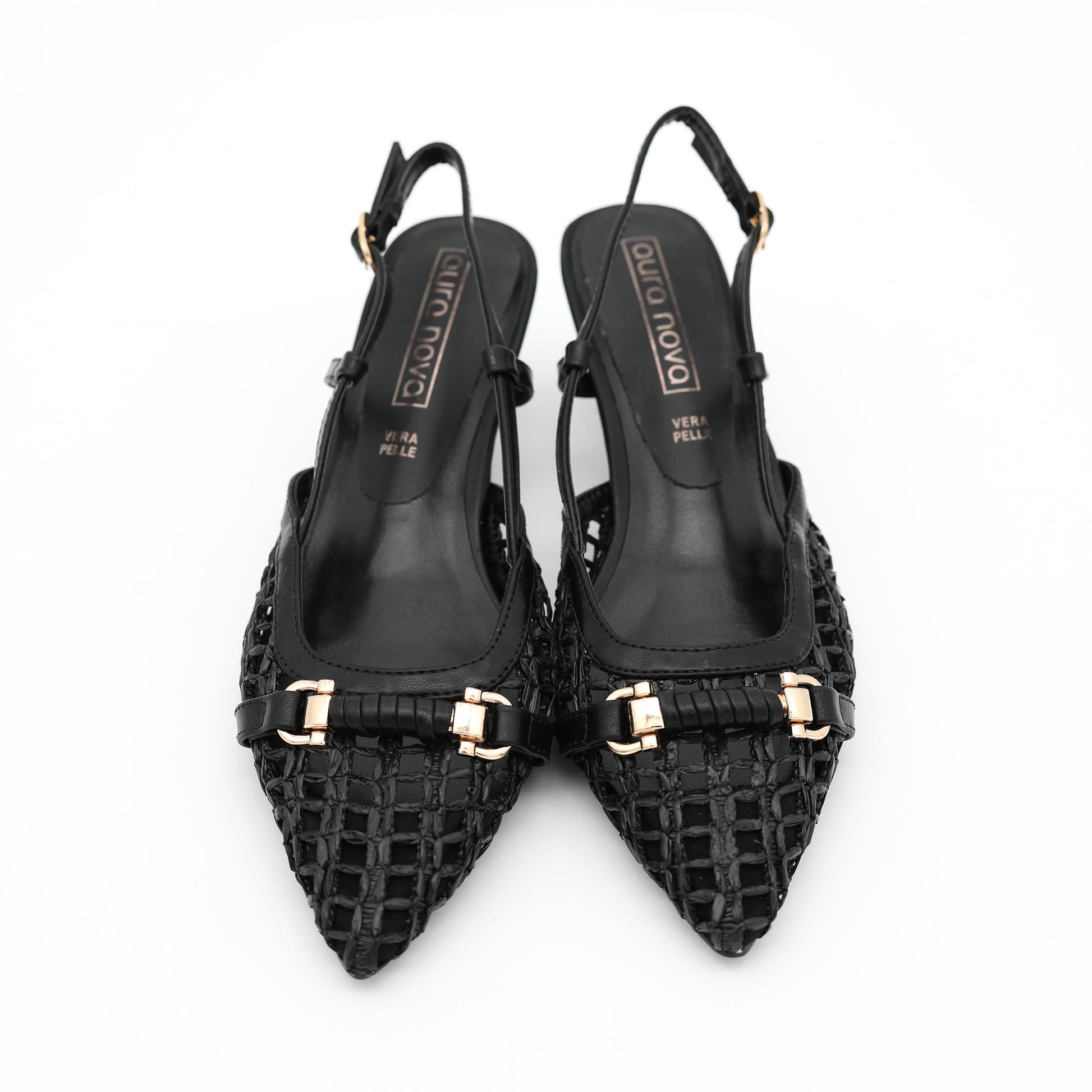 SLINGBACK RETE MORSETTO NERO 