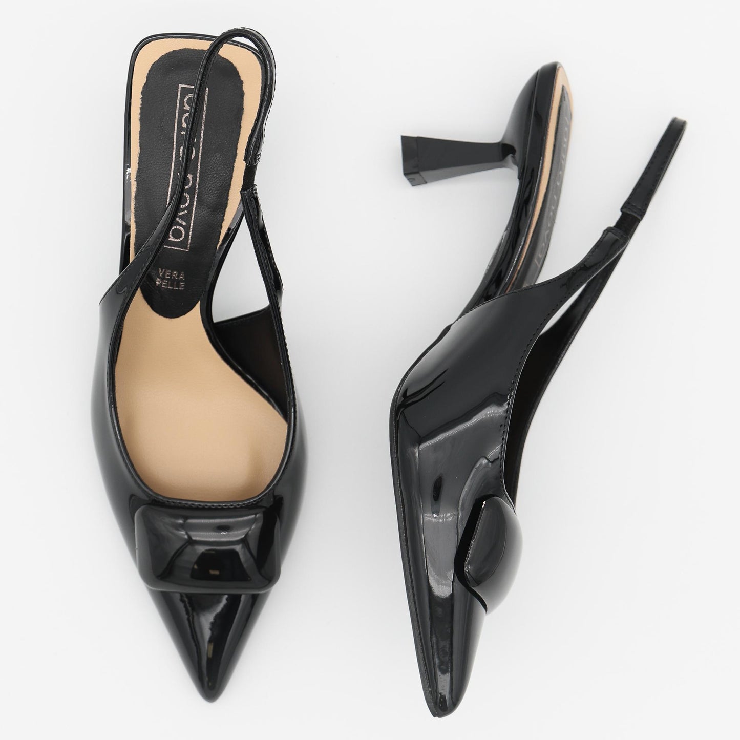SLINGBACK SQUARE NERO 