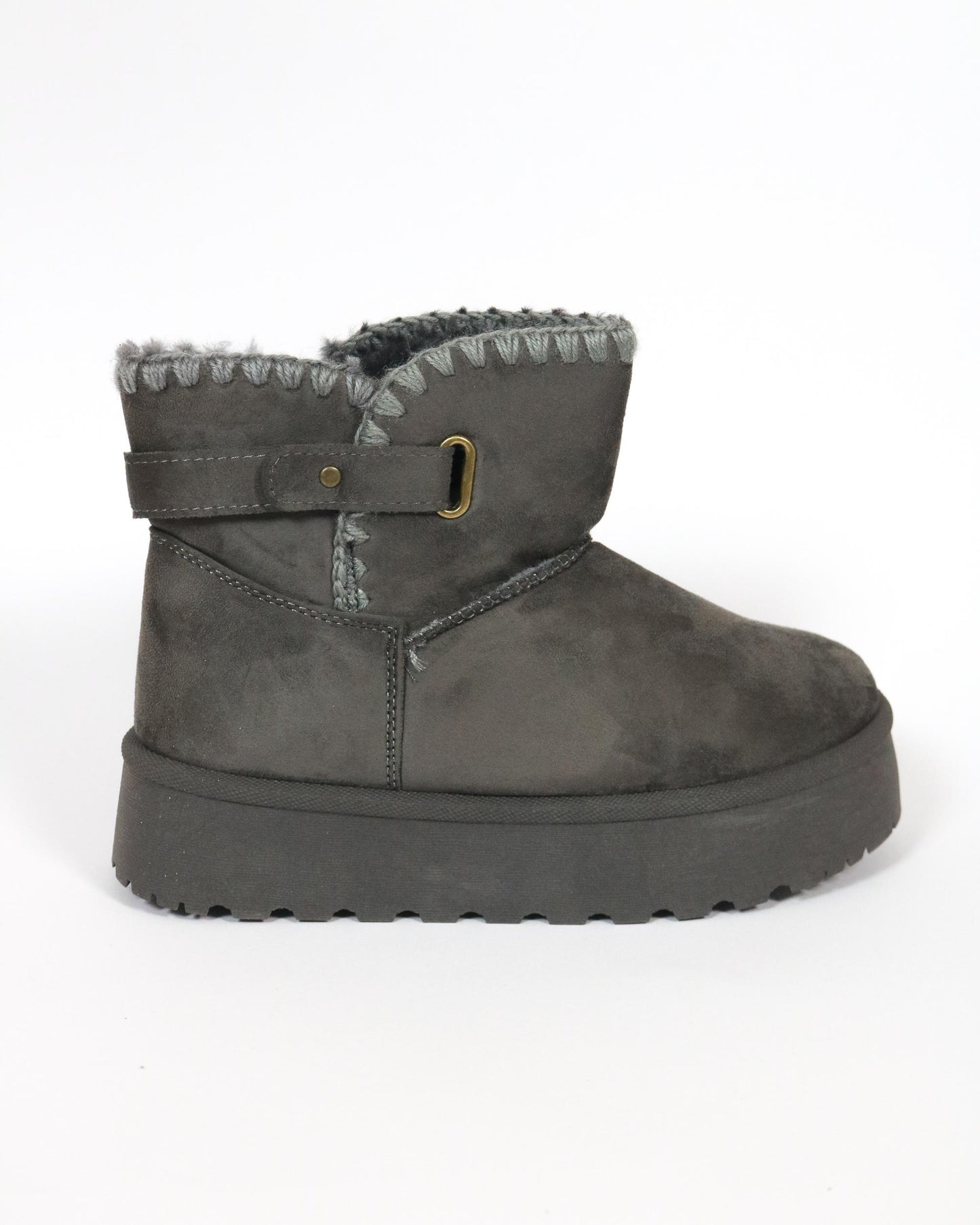 STIVALETTO MAMMUT BORDO LANA GRIGIO 