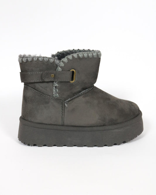 STIVALETTO MAMMUT BORDO LANA GRIGIO 