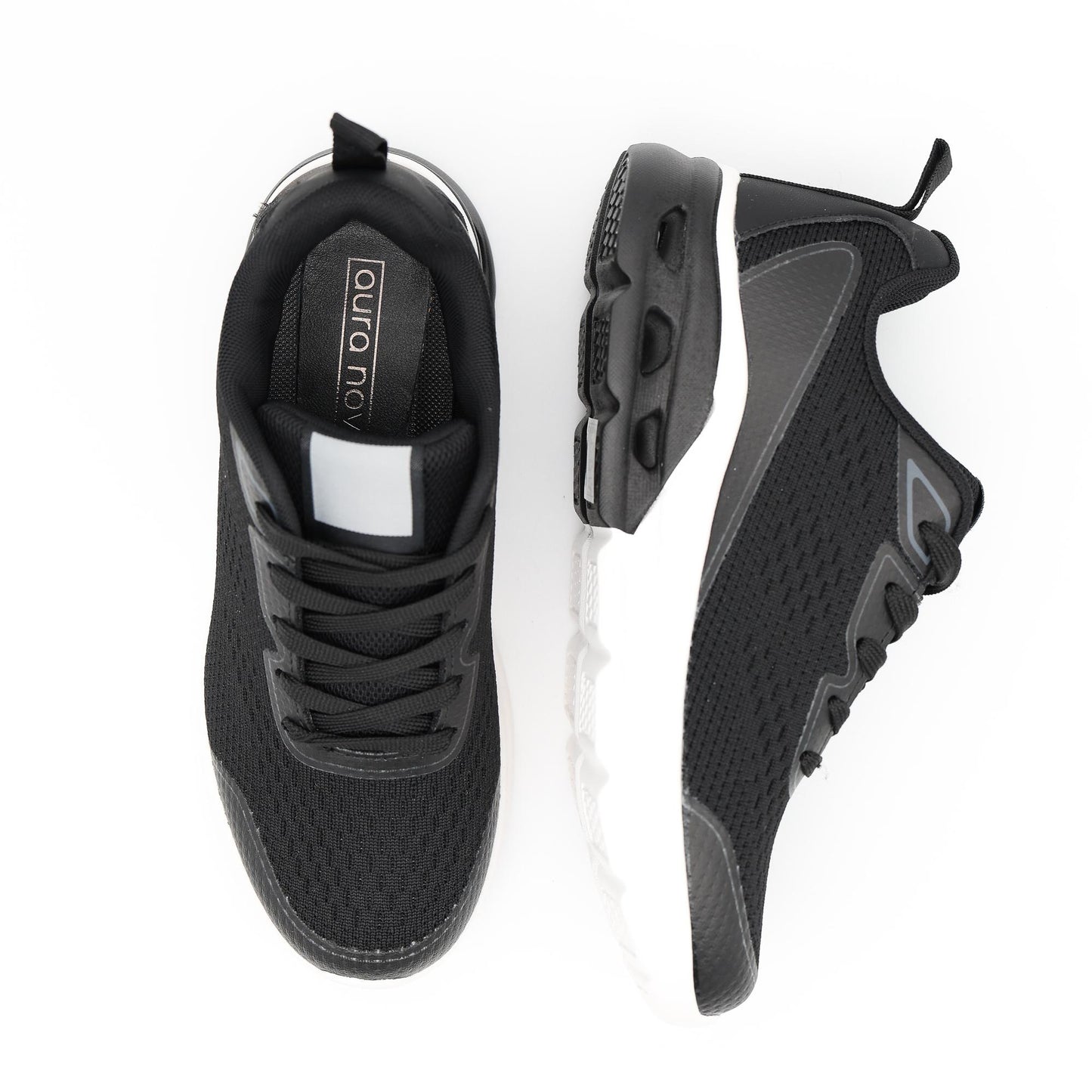 SNEAKERS MESH GOMMATA NERO 