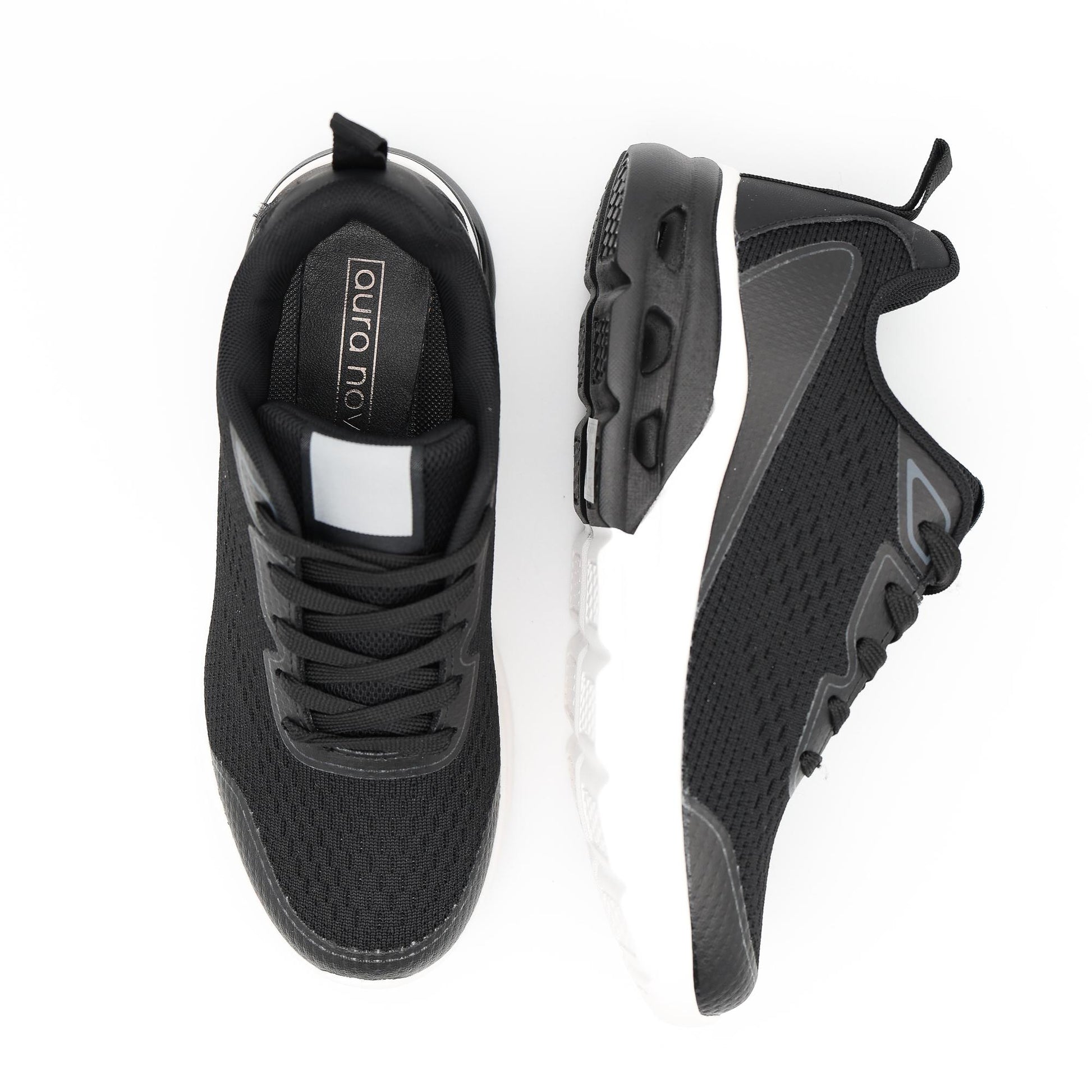 SNEAKERS MESH GOMMATA NERO 