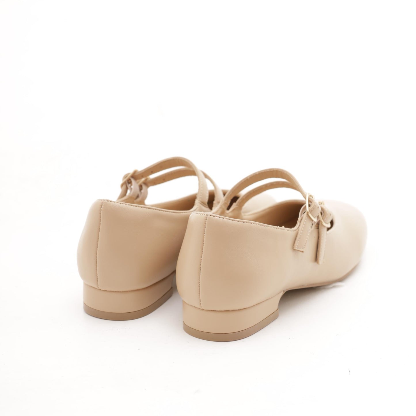 MARY JANE FLAT 2 CINTURINI NUDE 