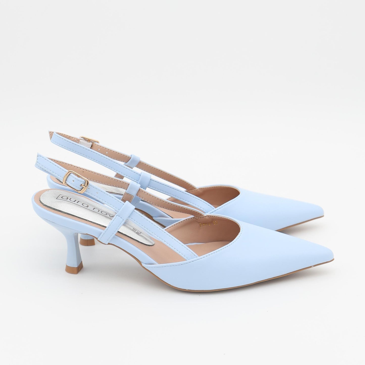 SLINGBACK TACCO AZZURRO 