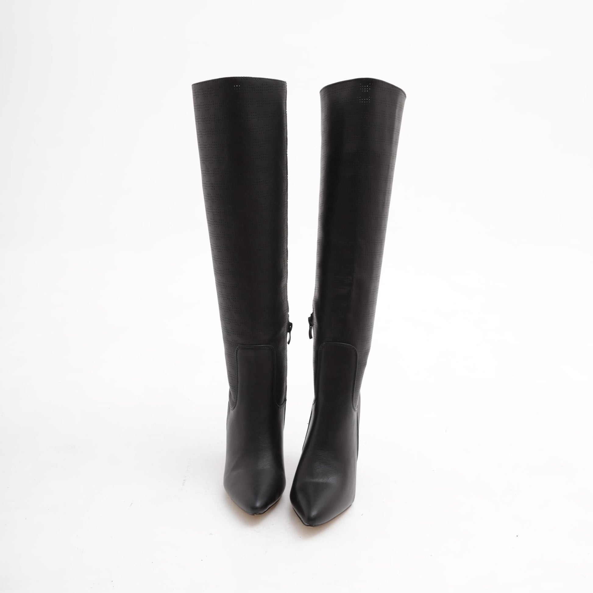 STIVALE TACCO MICROFORATO NERO 