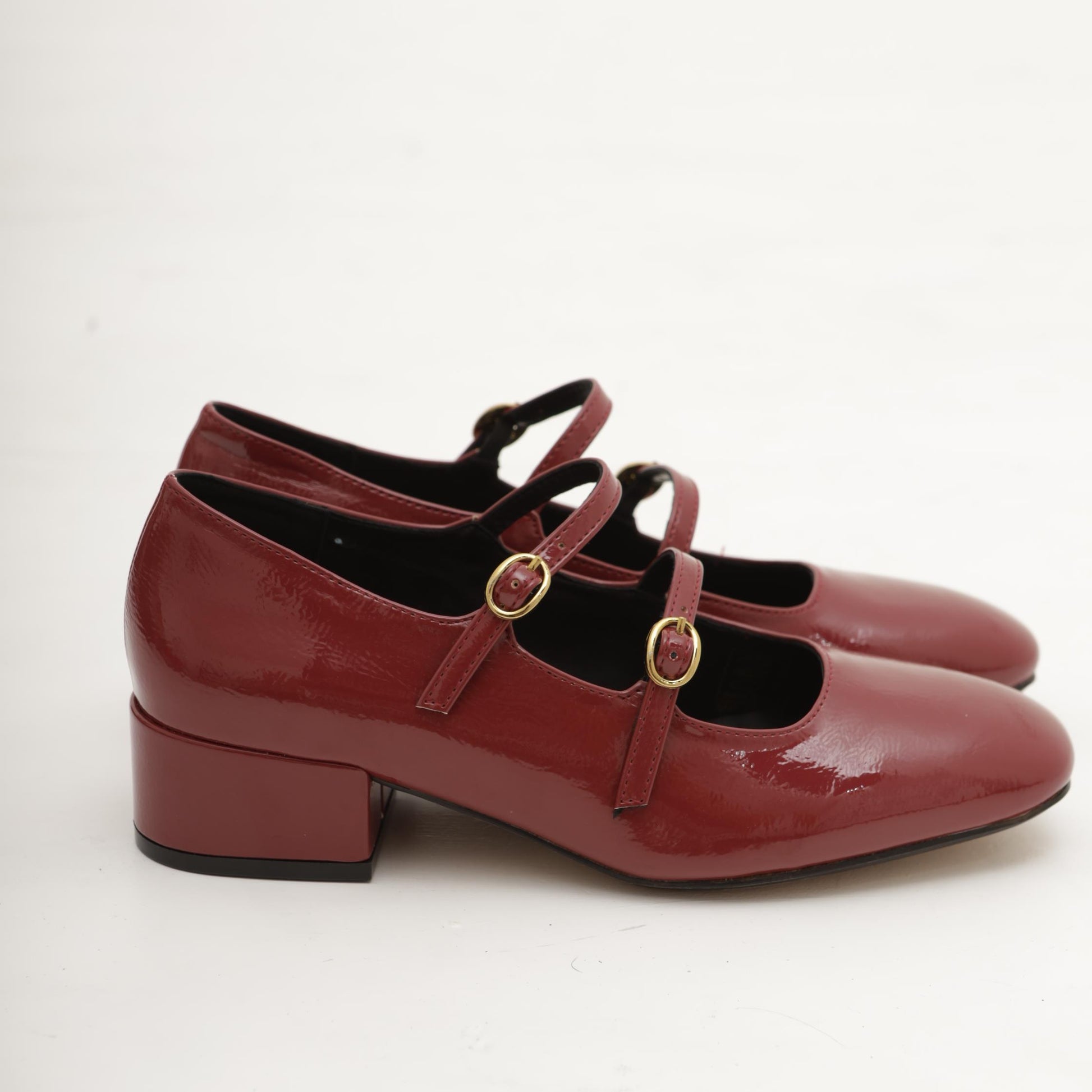MARY JANE TACCO 2 CINTURINI BORDEAUX 