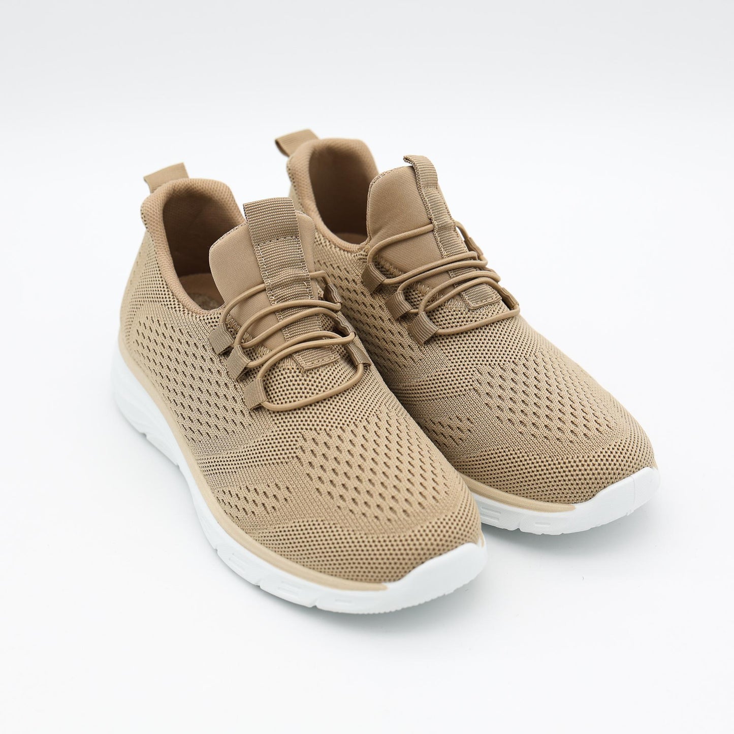 SNEAKERS MESH LACCI BEIGE 
