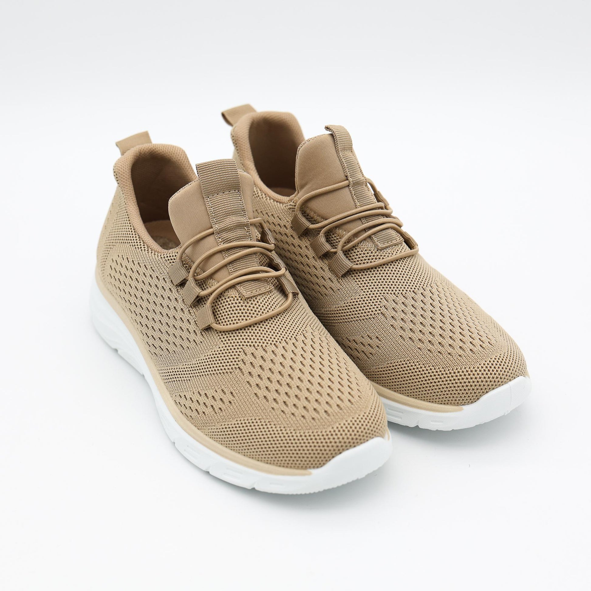 SNEAKERS MESH LACCI BEIGE 