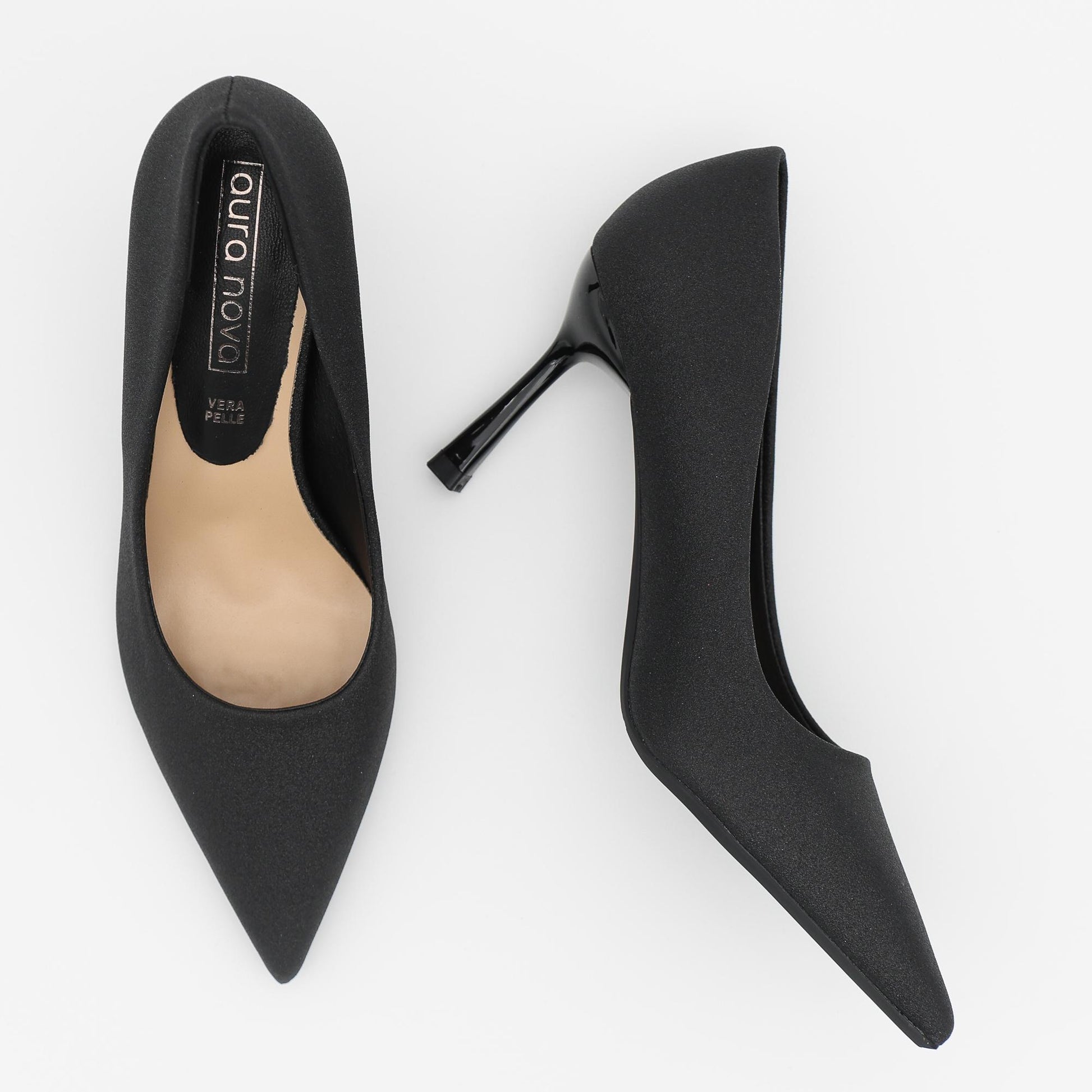 DECOLLETE GLITTER NERO 