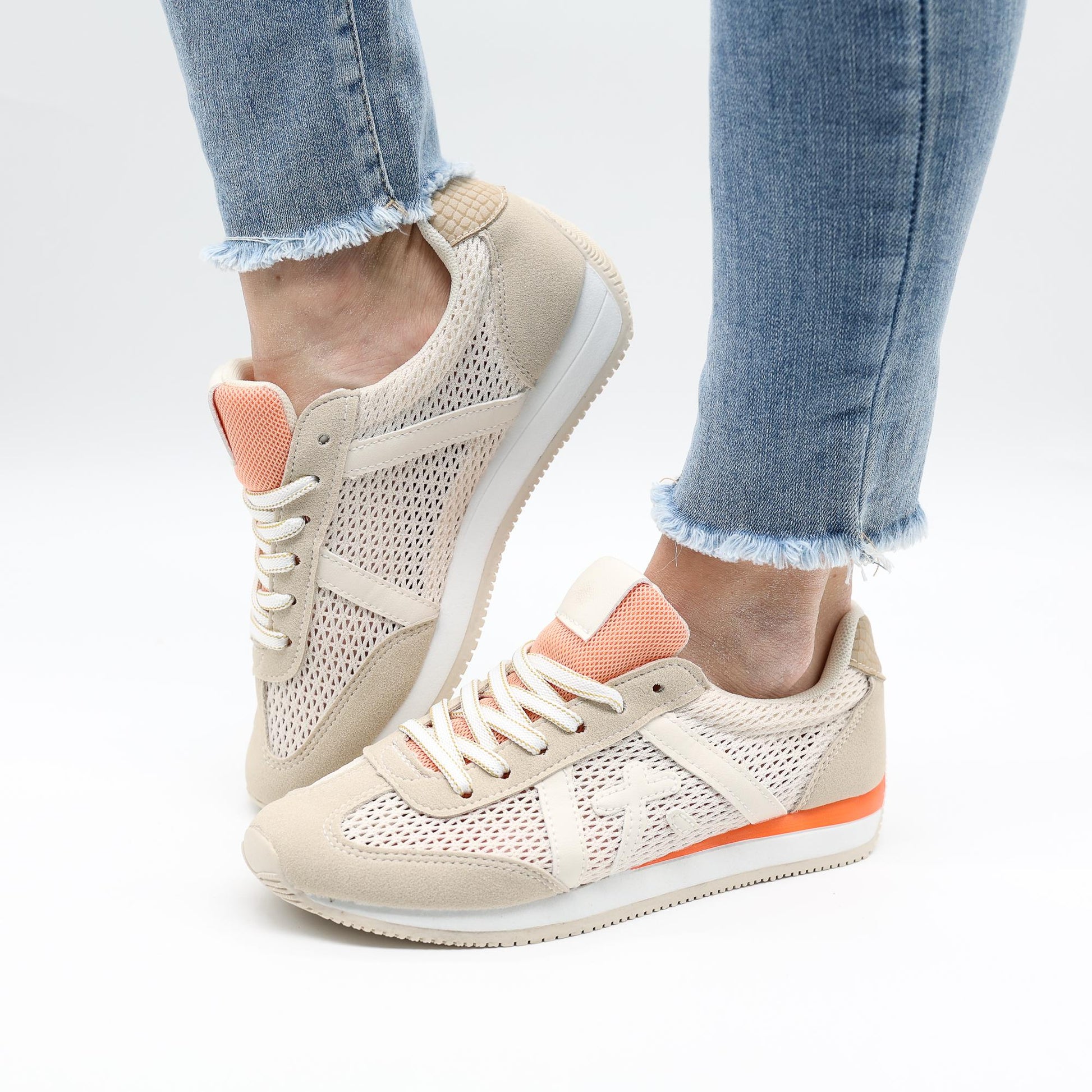 SNEAKERS BONNY MESH BEIGE 