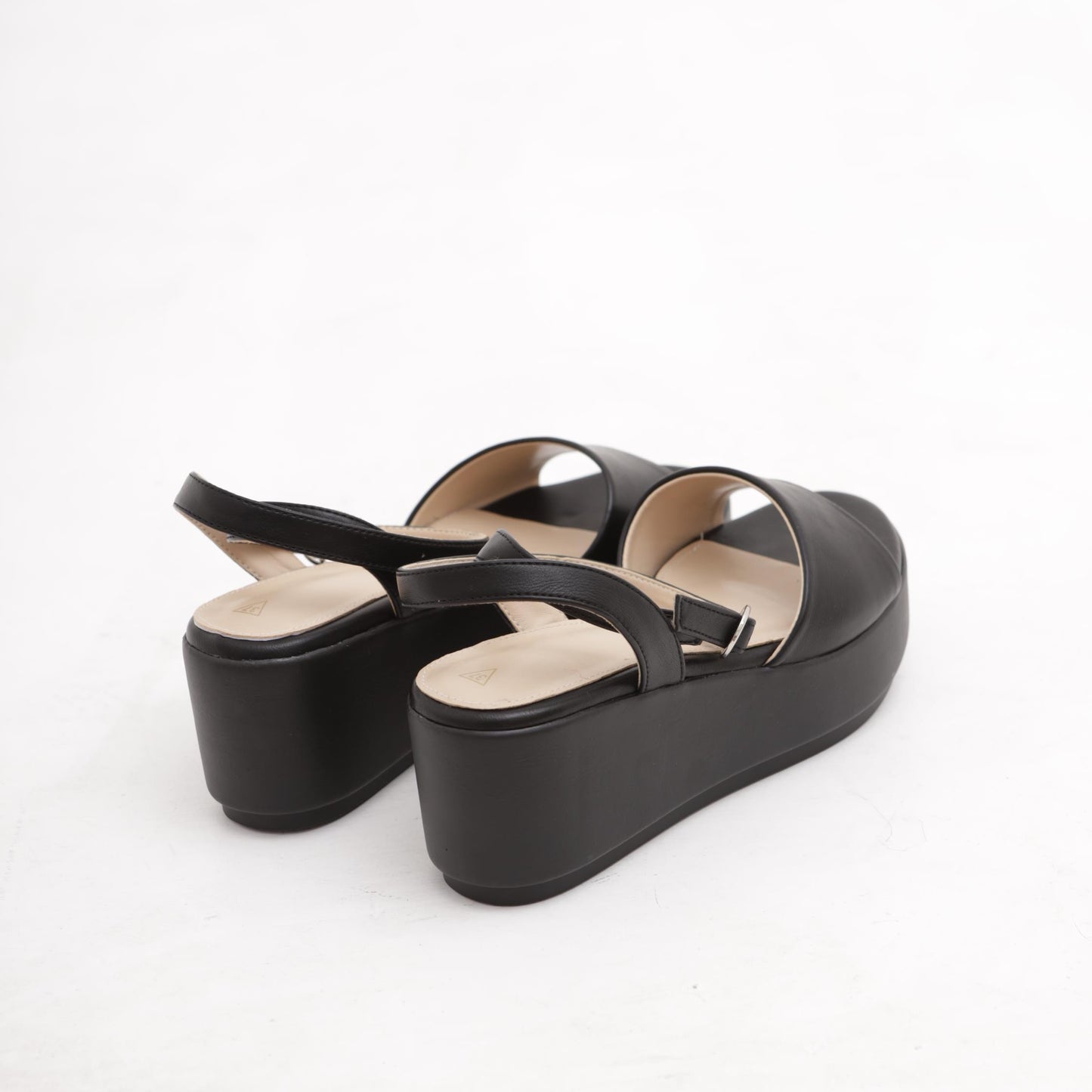 SANDALO ZEPPA FASCIA NERO 