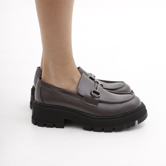 MOCASSINO MORSETTO GRIGIO 