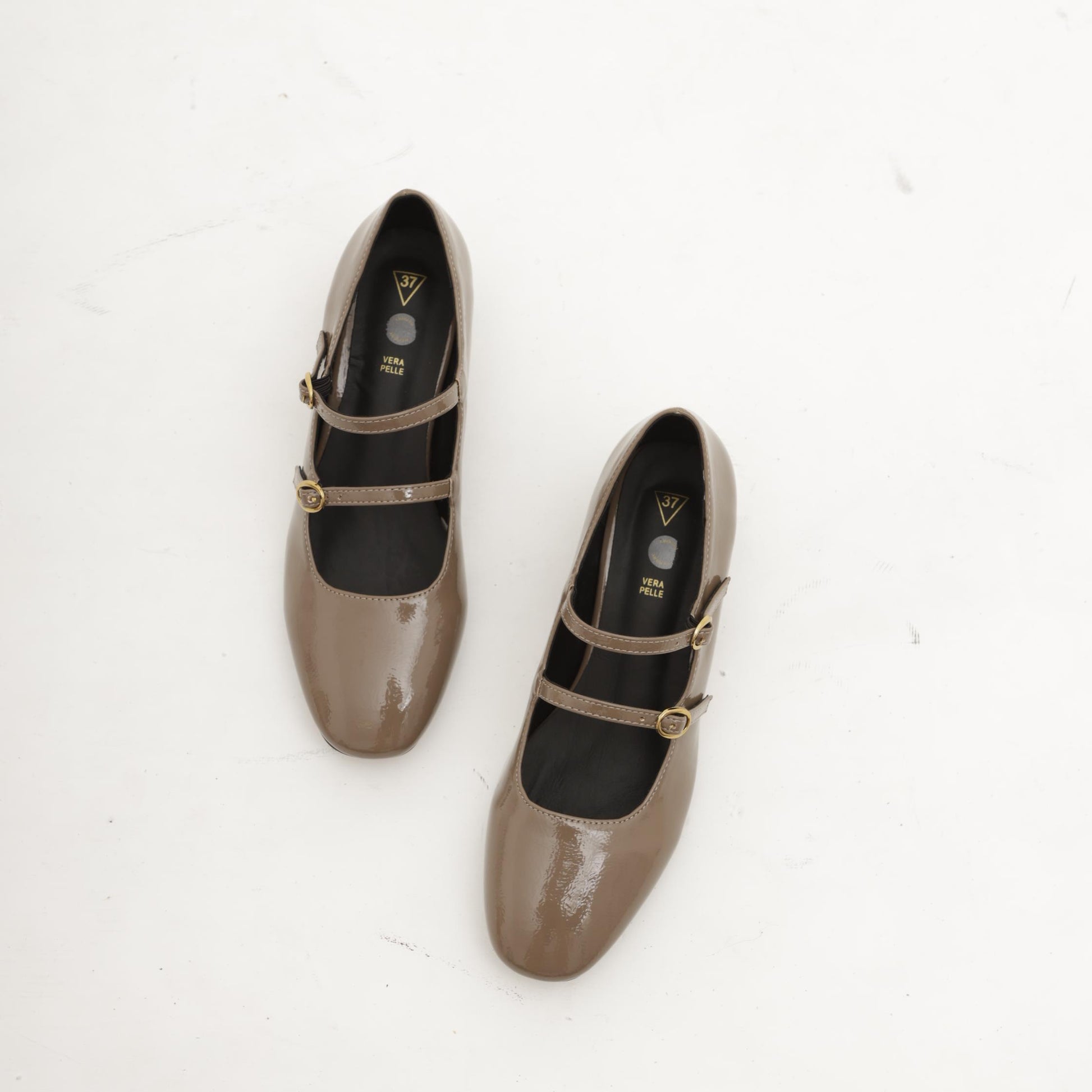 MARY JANE TACCO 2 CINTURINI TAUPE 