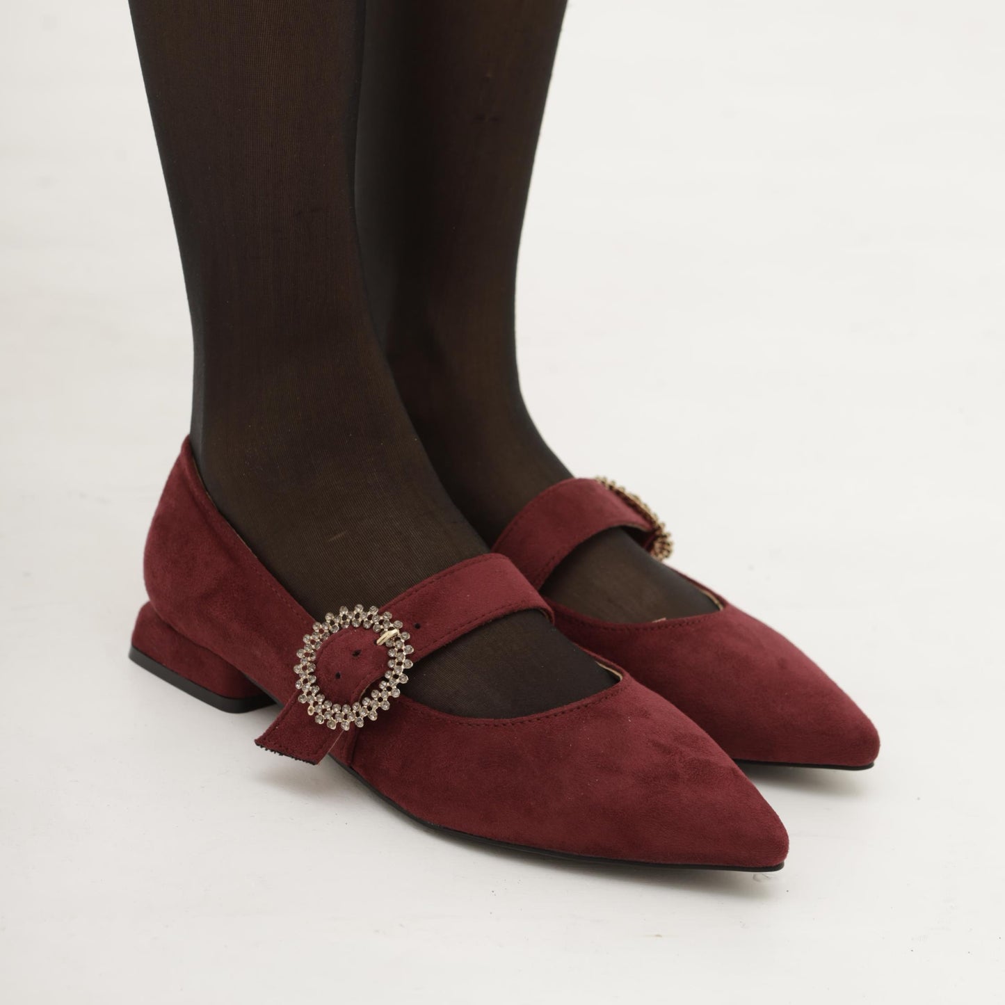 MARY JANE FLAT BORDEAUX 