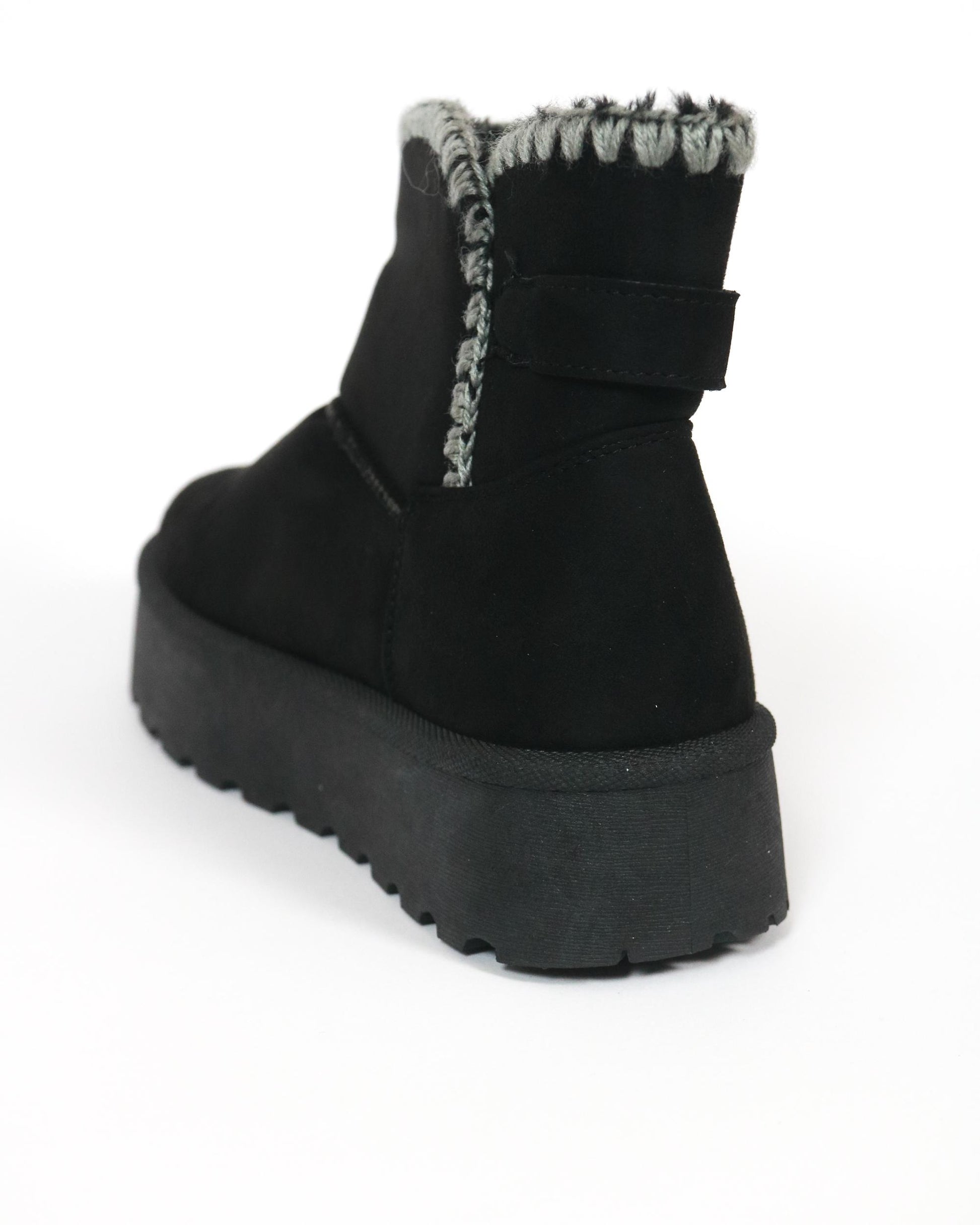 STIVALETTO MAMMUT BORDO LANA NERO 