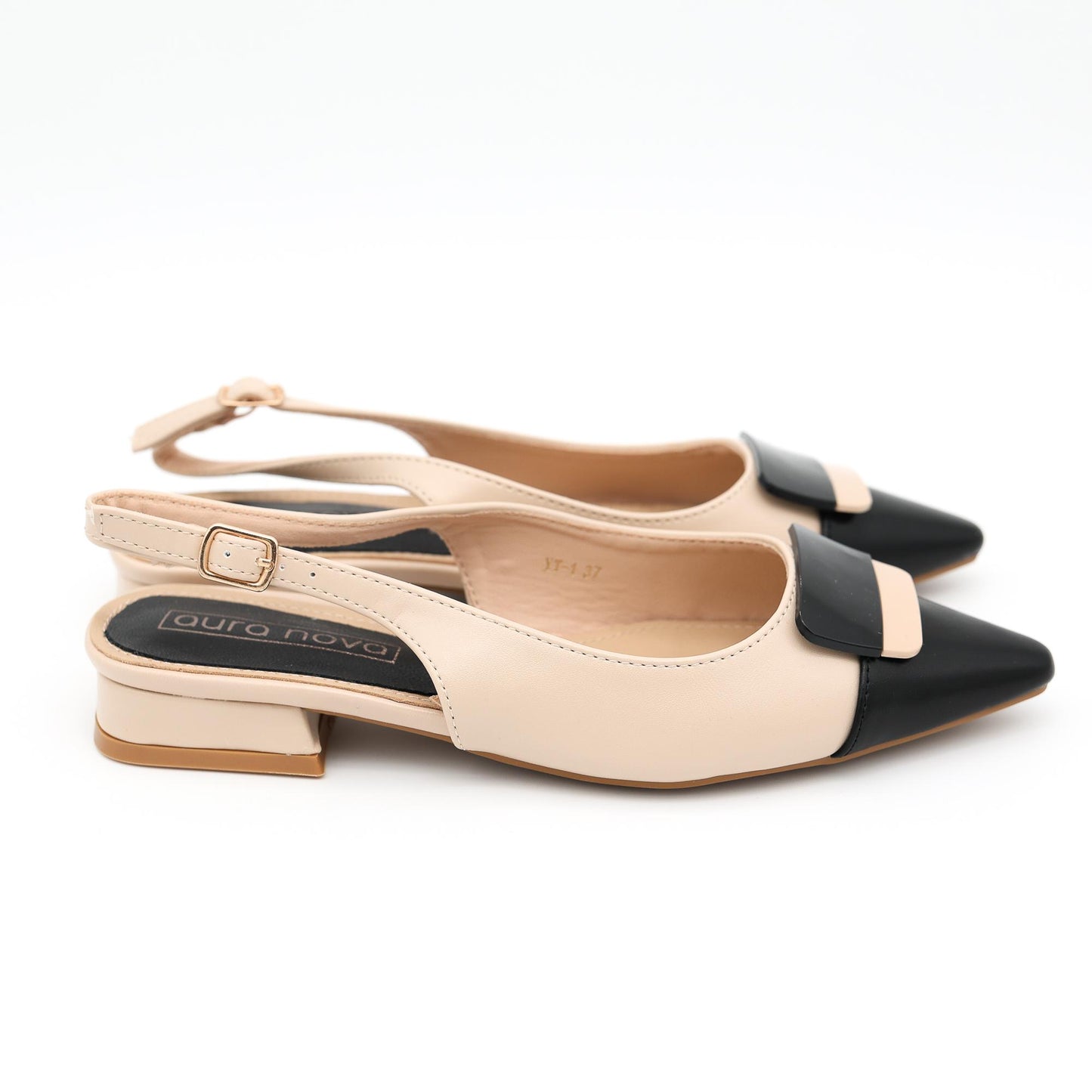 SLINGBACK BICOLORE KHAKI 