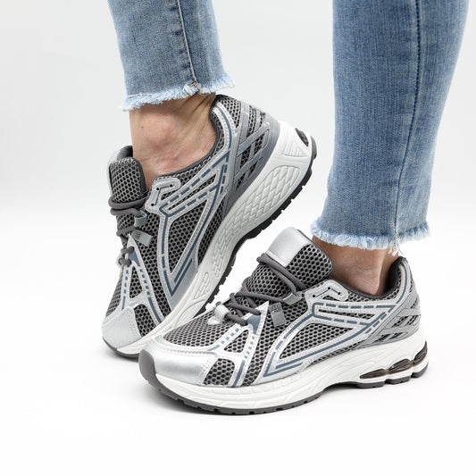 SNEAKERS GEL MESH GRIGIO 