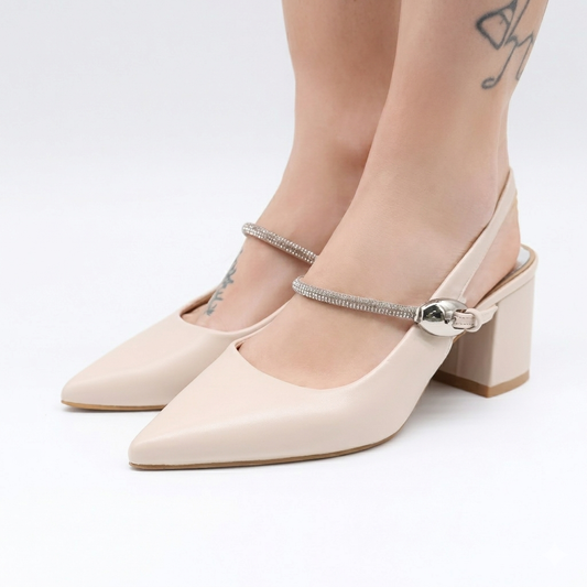 SLINGBACK BRILLANTINI BEIGE 