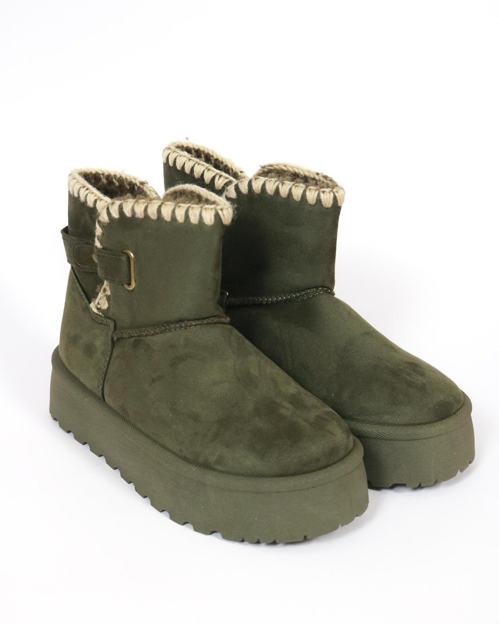 STIVALETTO MAMMUT BORDO LANA VERDE 