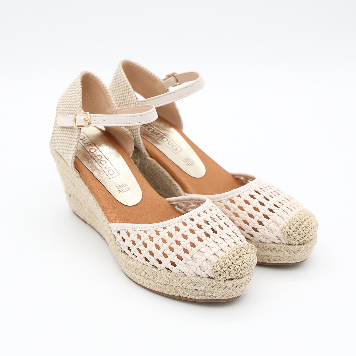 SANDALO CORDA ZEPPA CROCHET BEIGE 