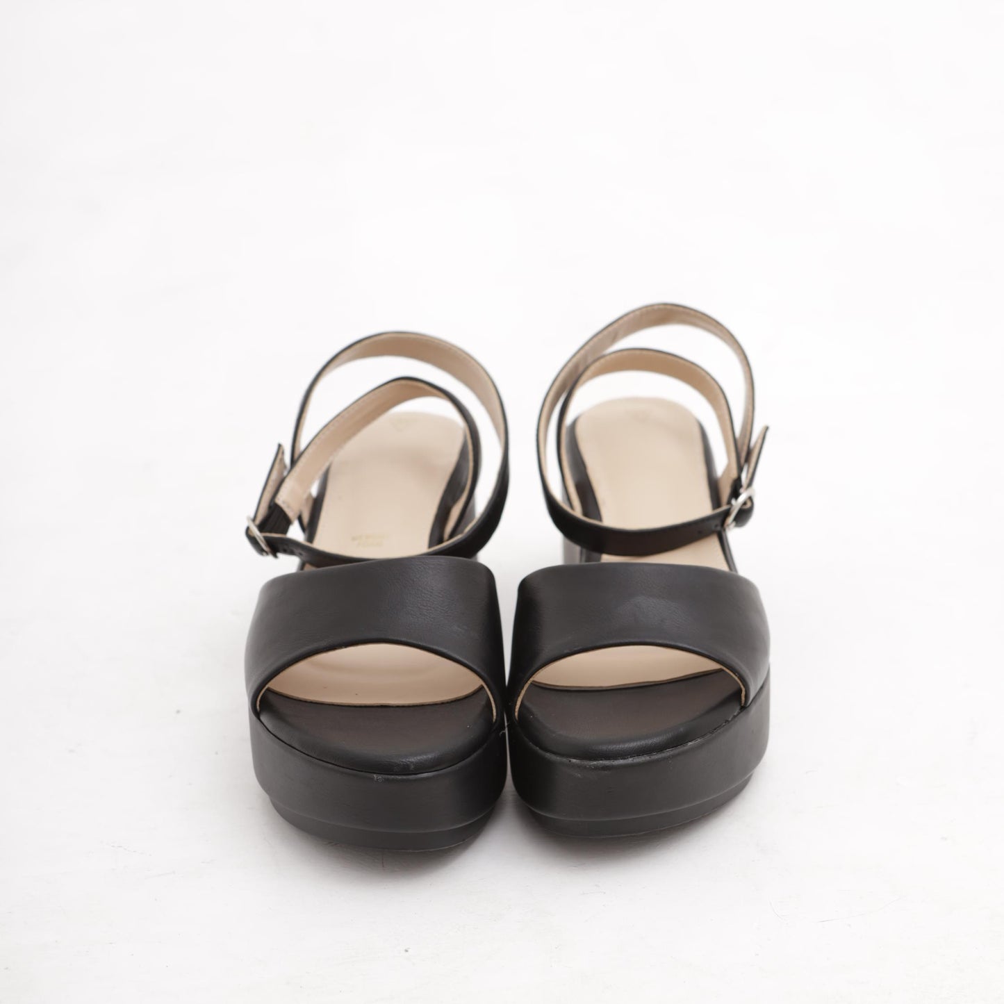 SANDALO ZEPPA FASCIA NERO 