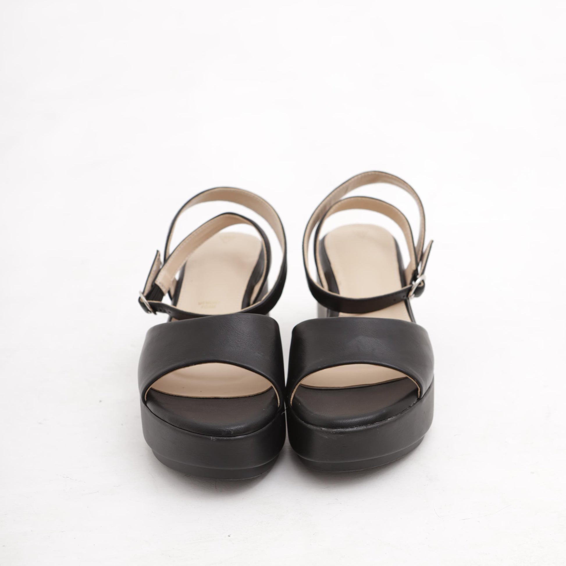 SANDALO ZEPPA FASCIA NERO 