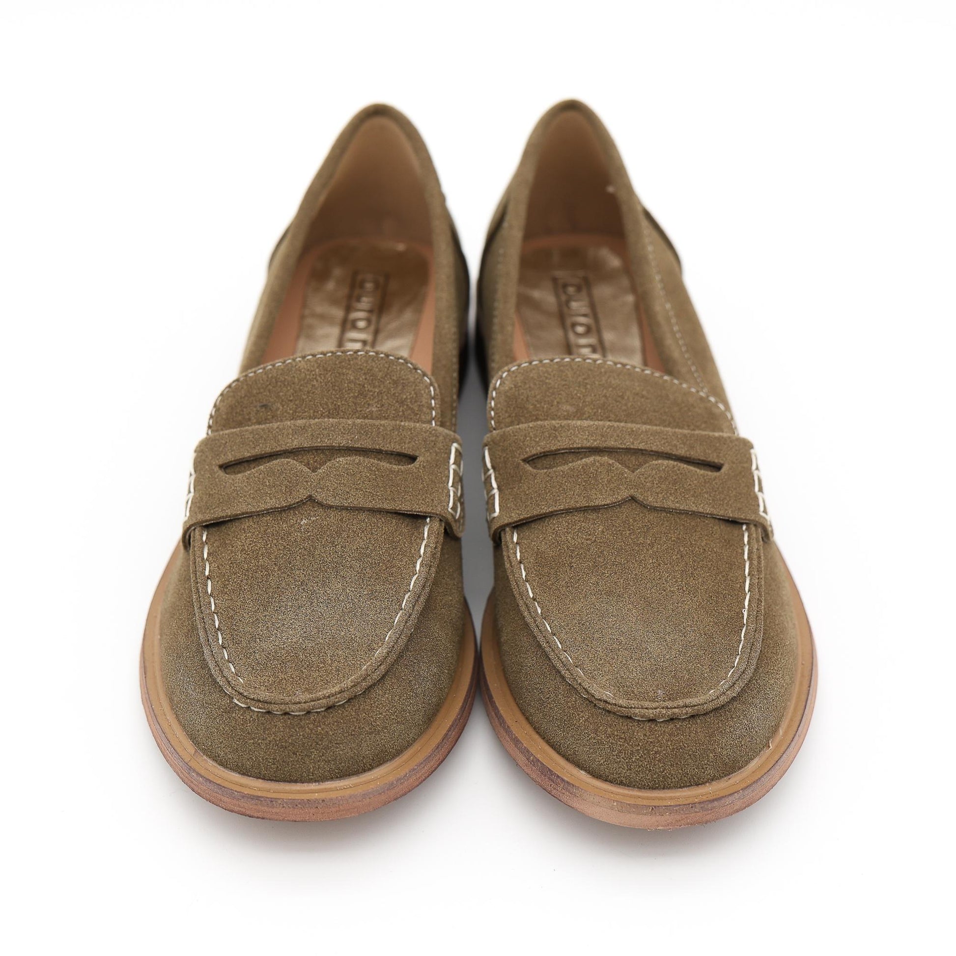 MOCASSINO CAMOSCIO PELLE VERDE 